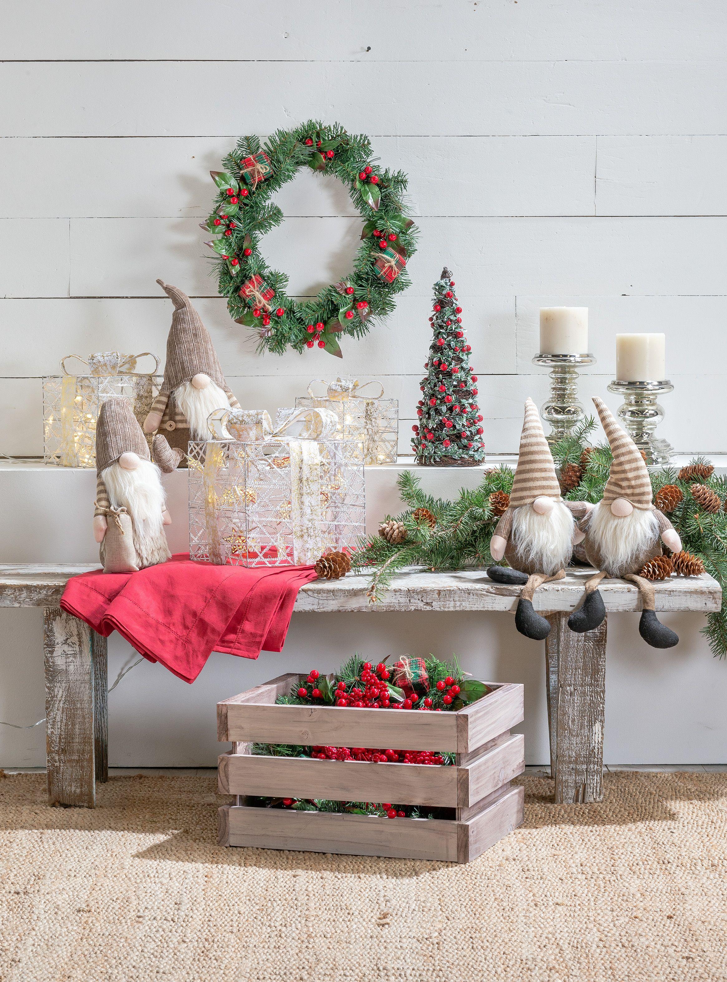 Pino Navidad Mesa 40 cm Berries-2