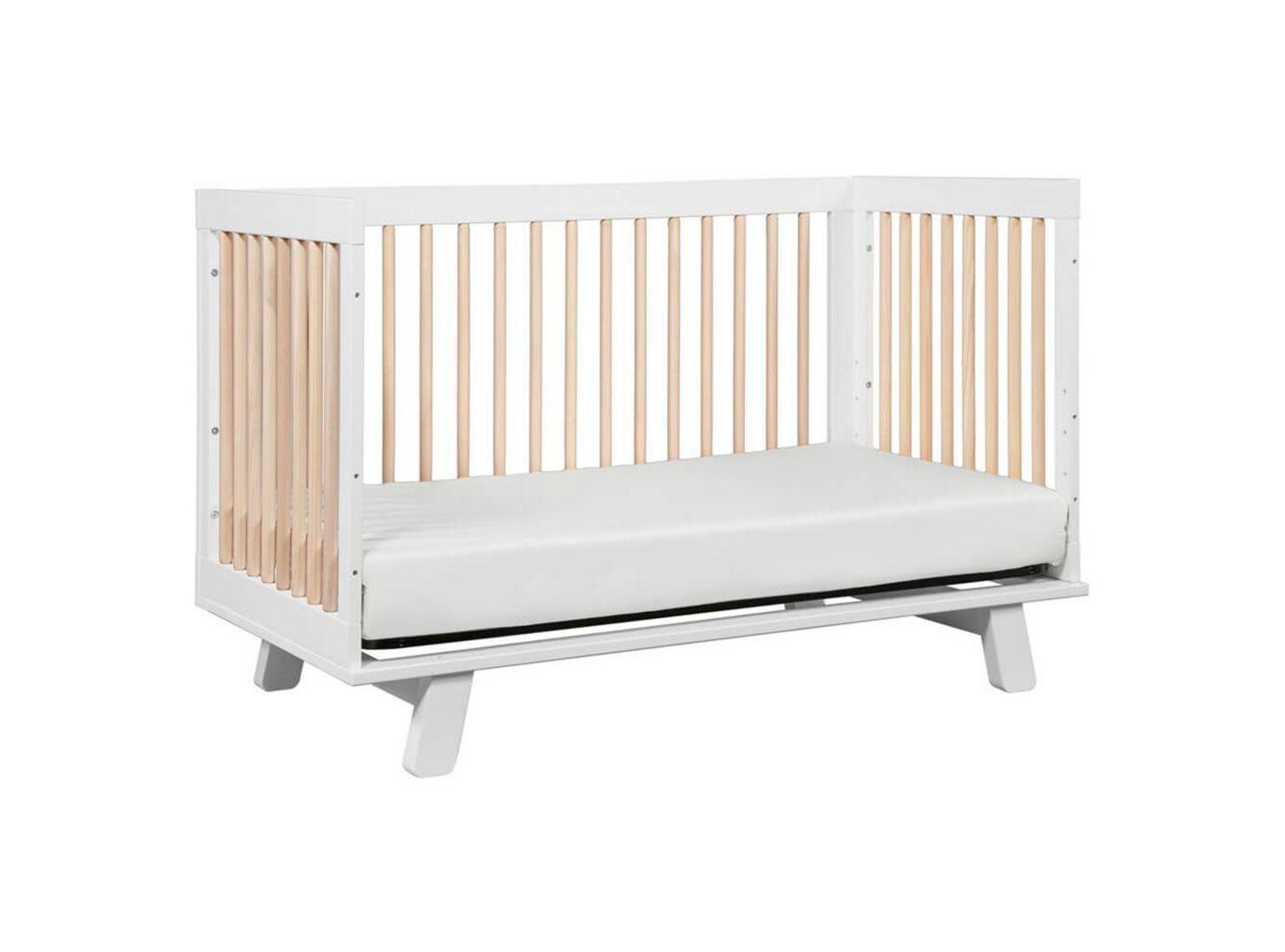 Cuna Hudson 3 en 1 Blanca con Madera-0