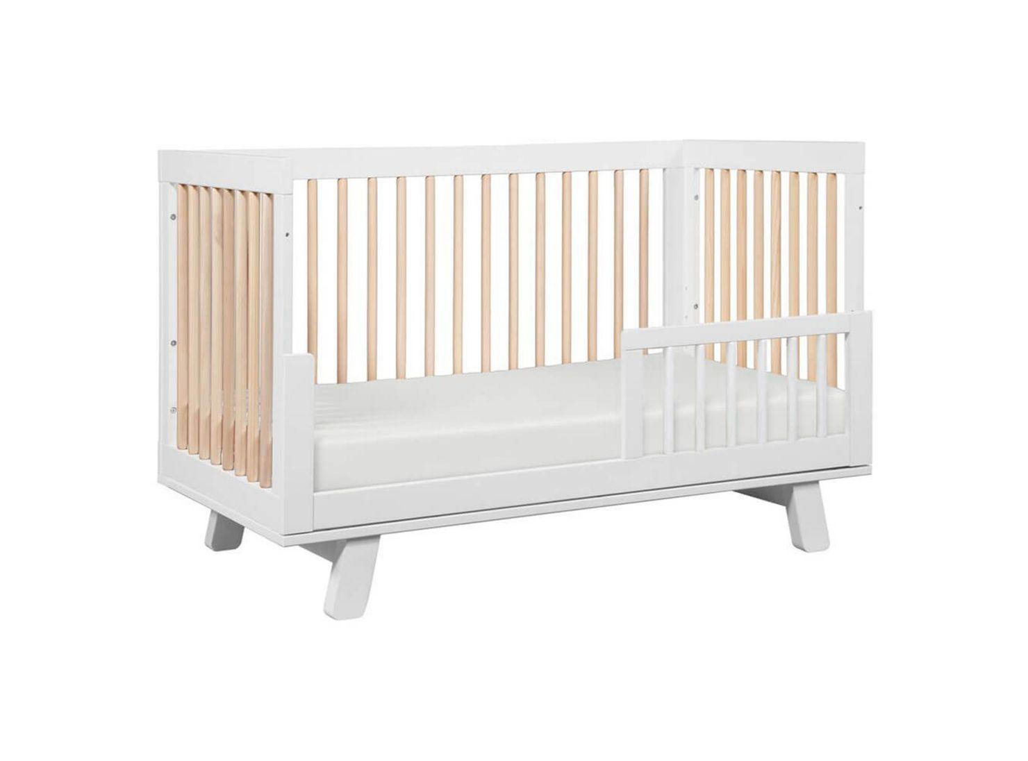 Cuna Hudson 3 en 1 Blanca con Madera-1