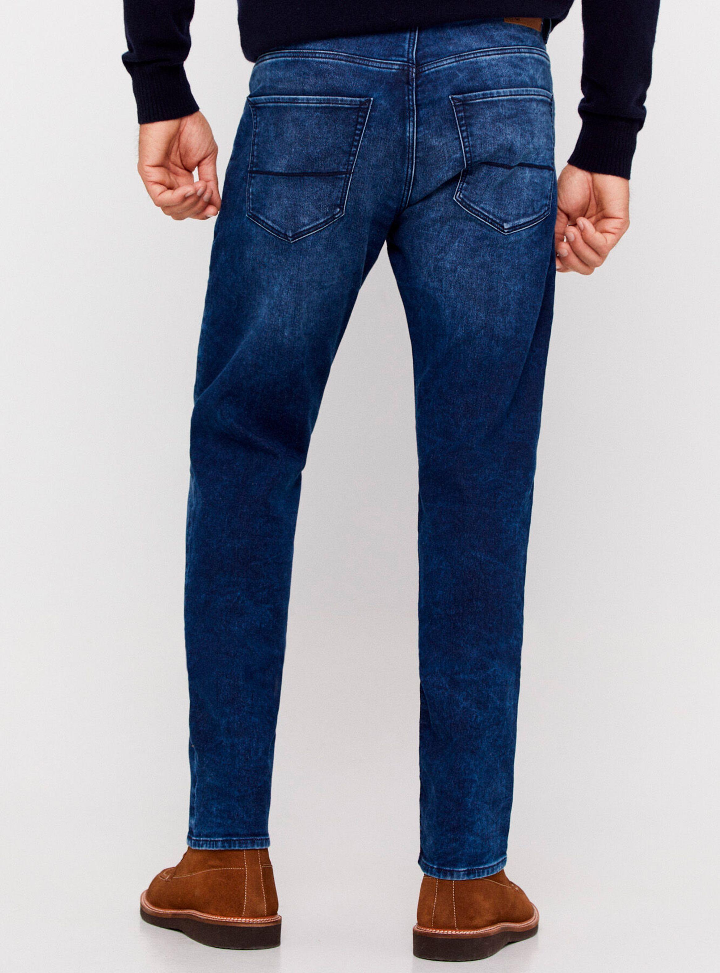Pantalón Denim slim Fit Tejido Técnico-1