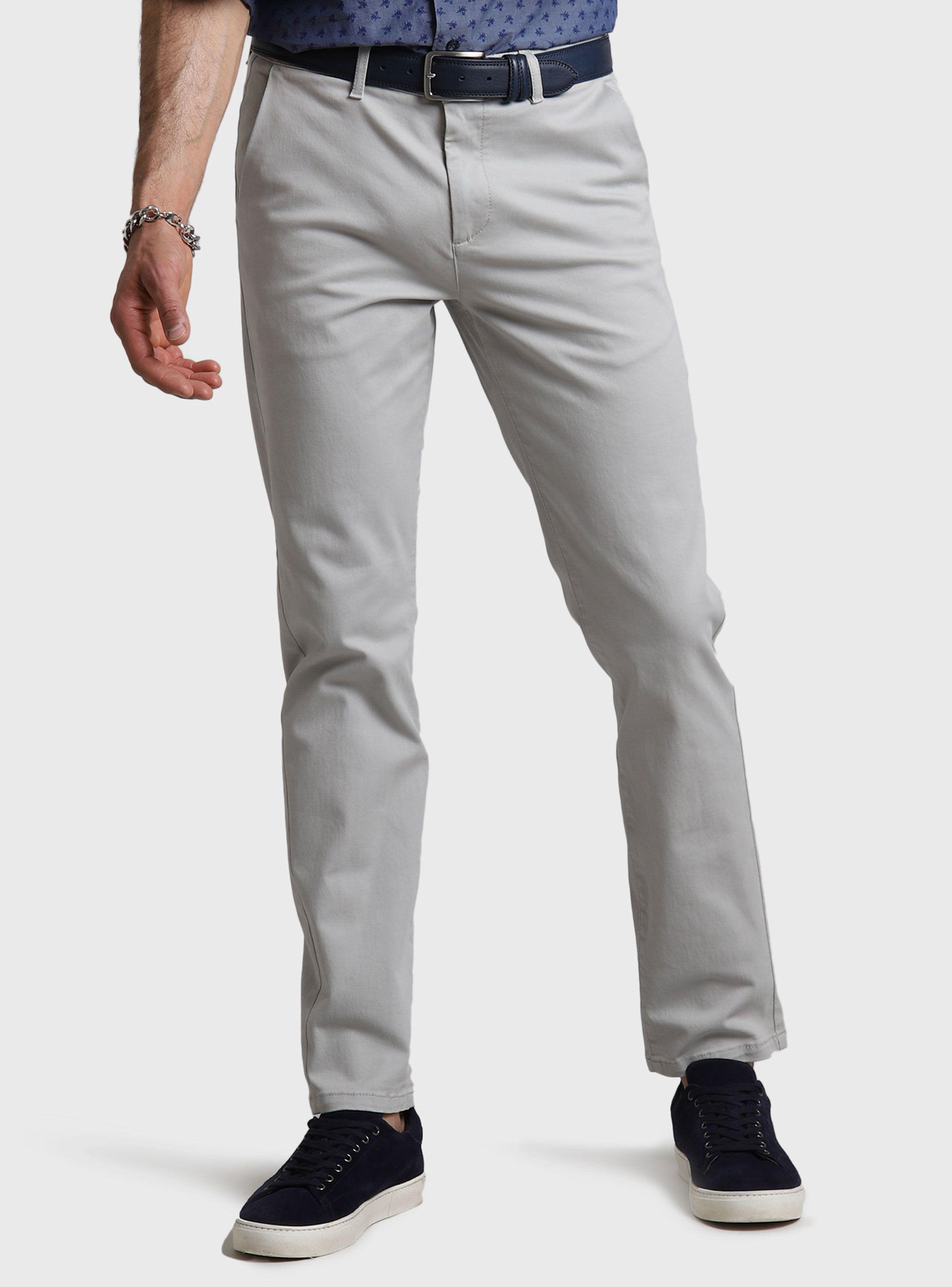 Pantalón Chino Spandex Gris-0