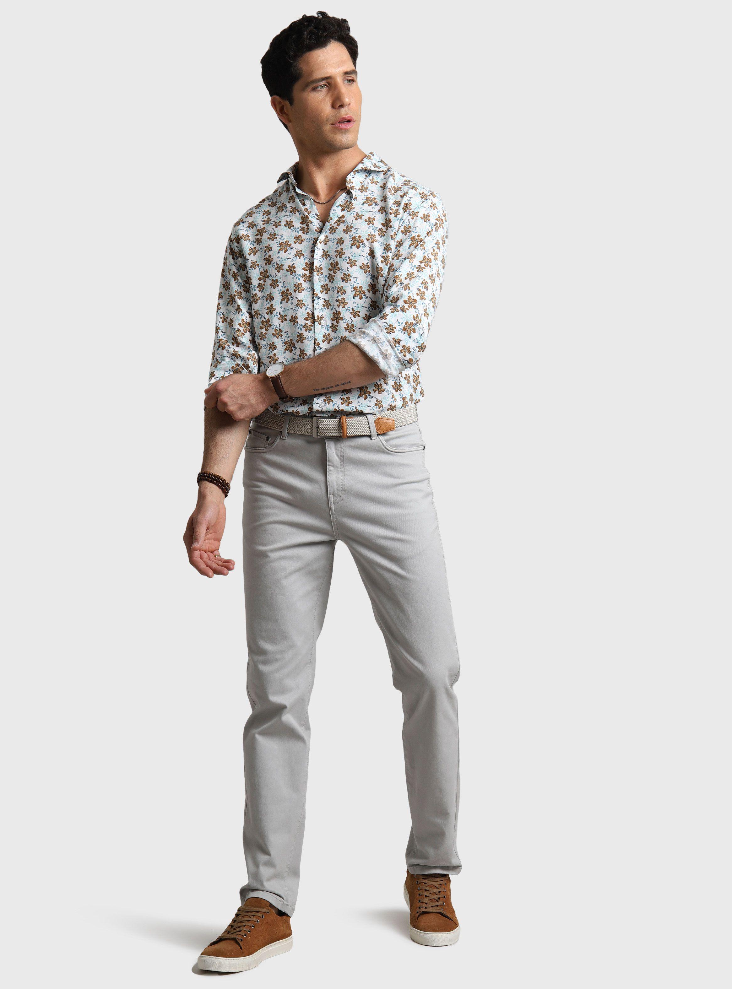 Pantalón Five Pocket Spandex Gris-3