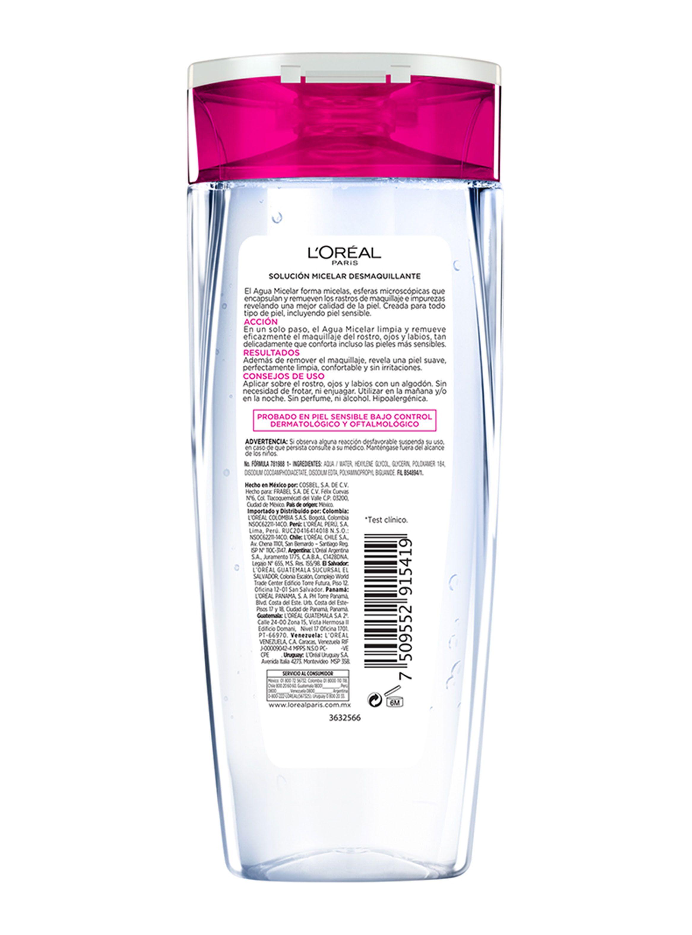 Agua Dermo Expertise L'Oréal Paris Micelar 5 en 1 400 ml-2