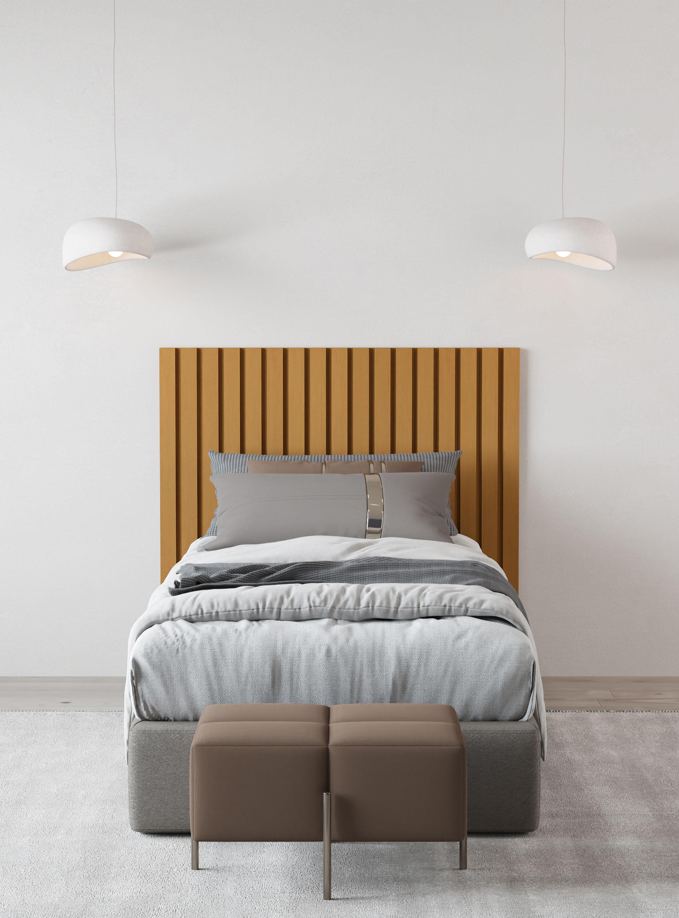 Respaldo de Cama Panel Single Caramelo-4