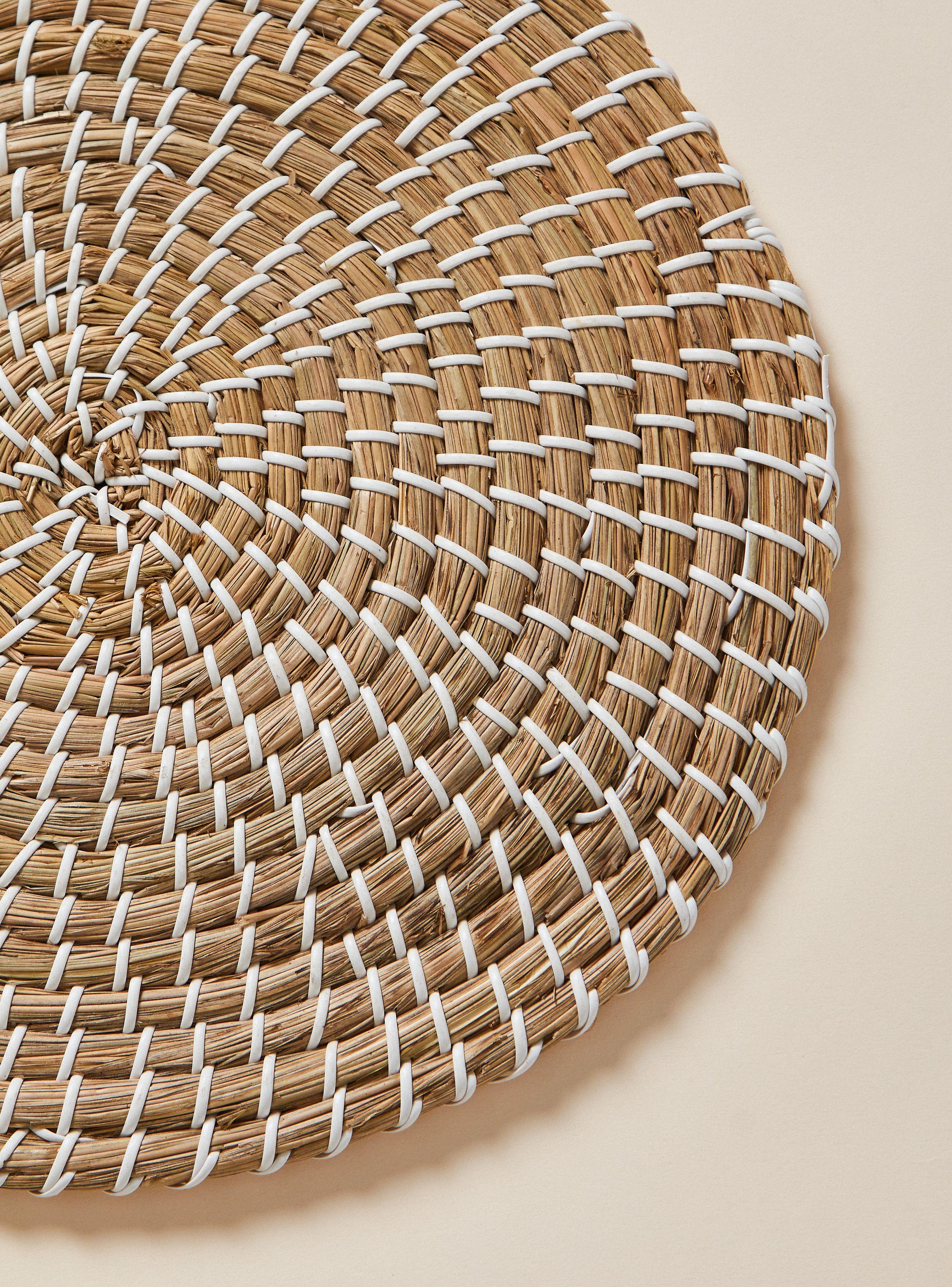 Pack 6 Individuales Natural Blanco 35 cm-2