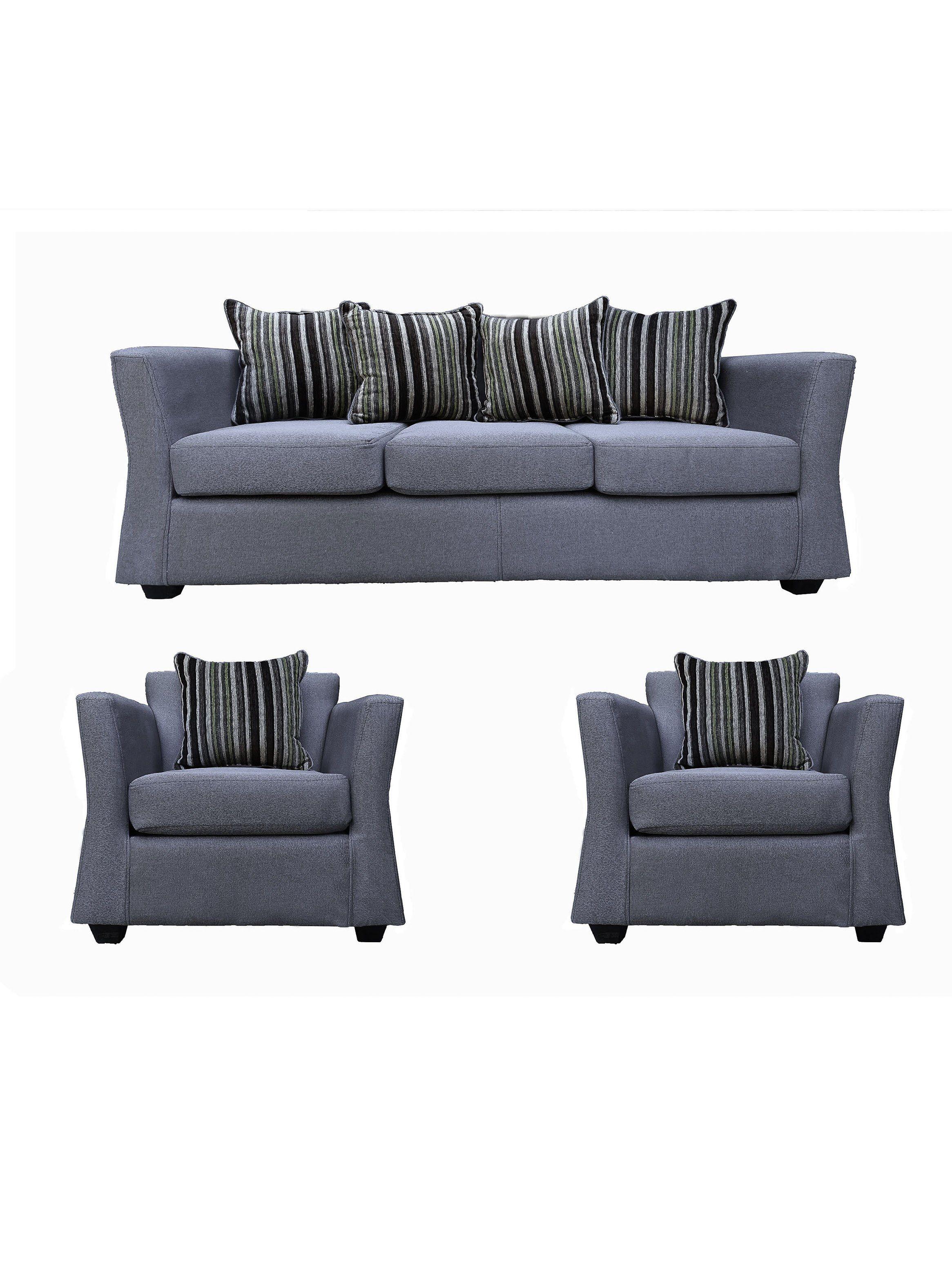 Juego Living York Sofá 3C + 2 Sillones 1C-0