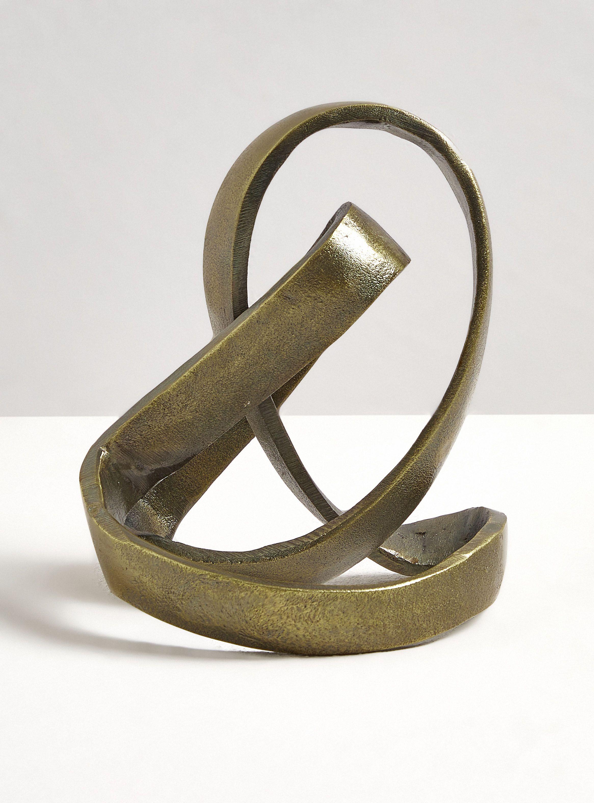 Adorno 23x13 cm Nudo bronce-0
