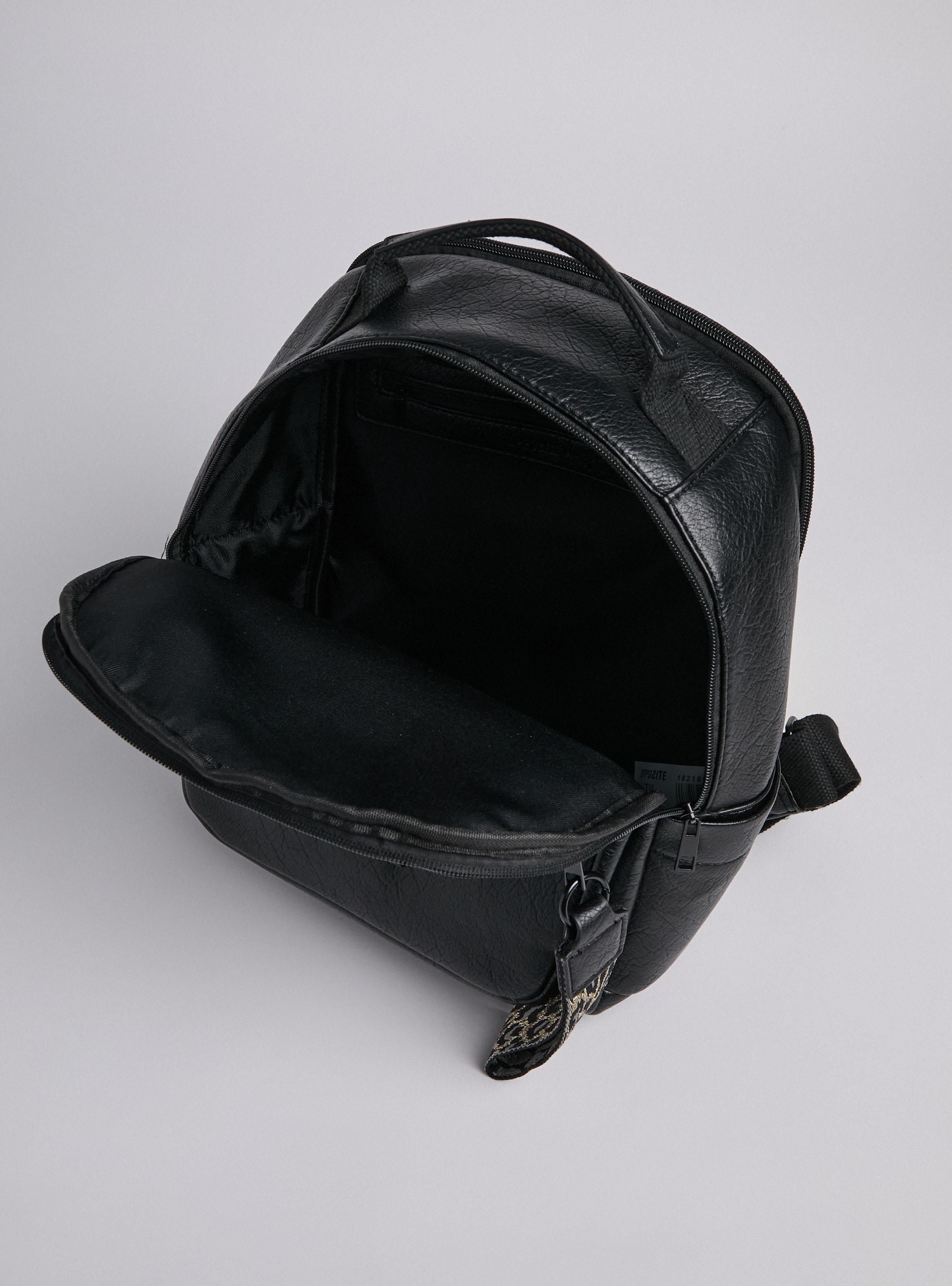 Mochila Básica con Detalle Animal Print-5