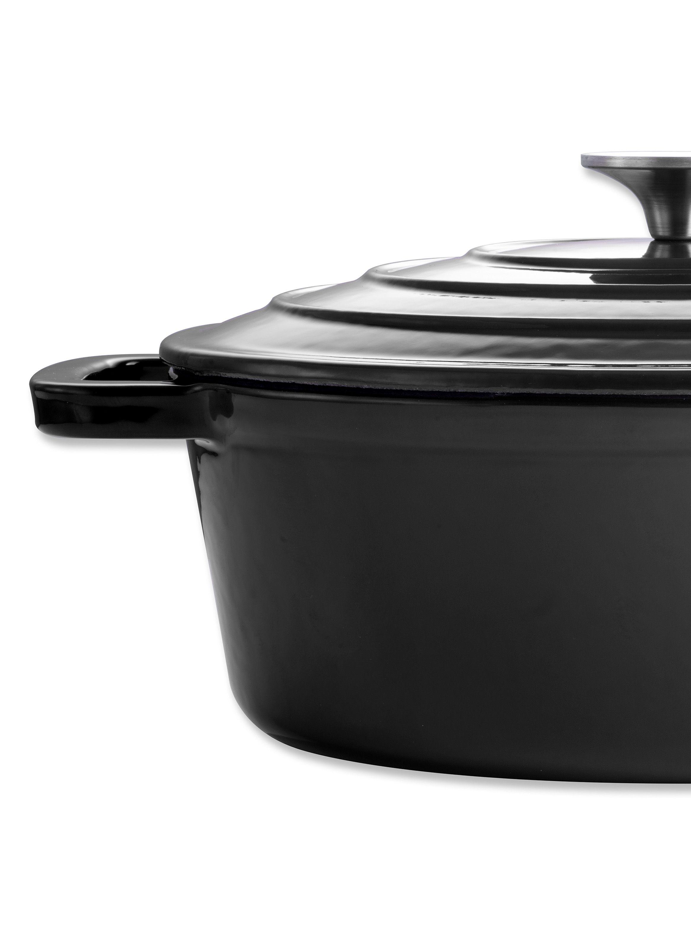Olla Oval Ferro 28 cm Negro-1