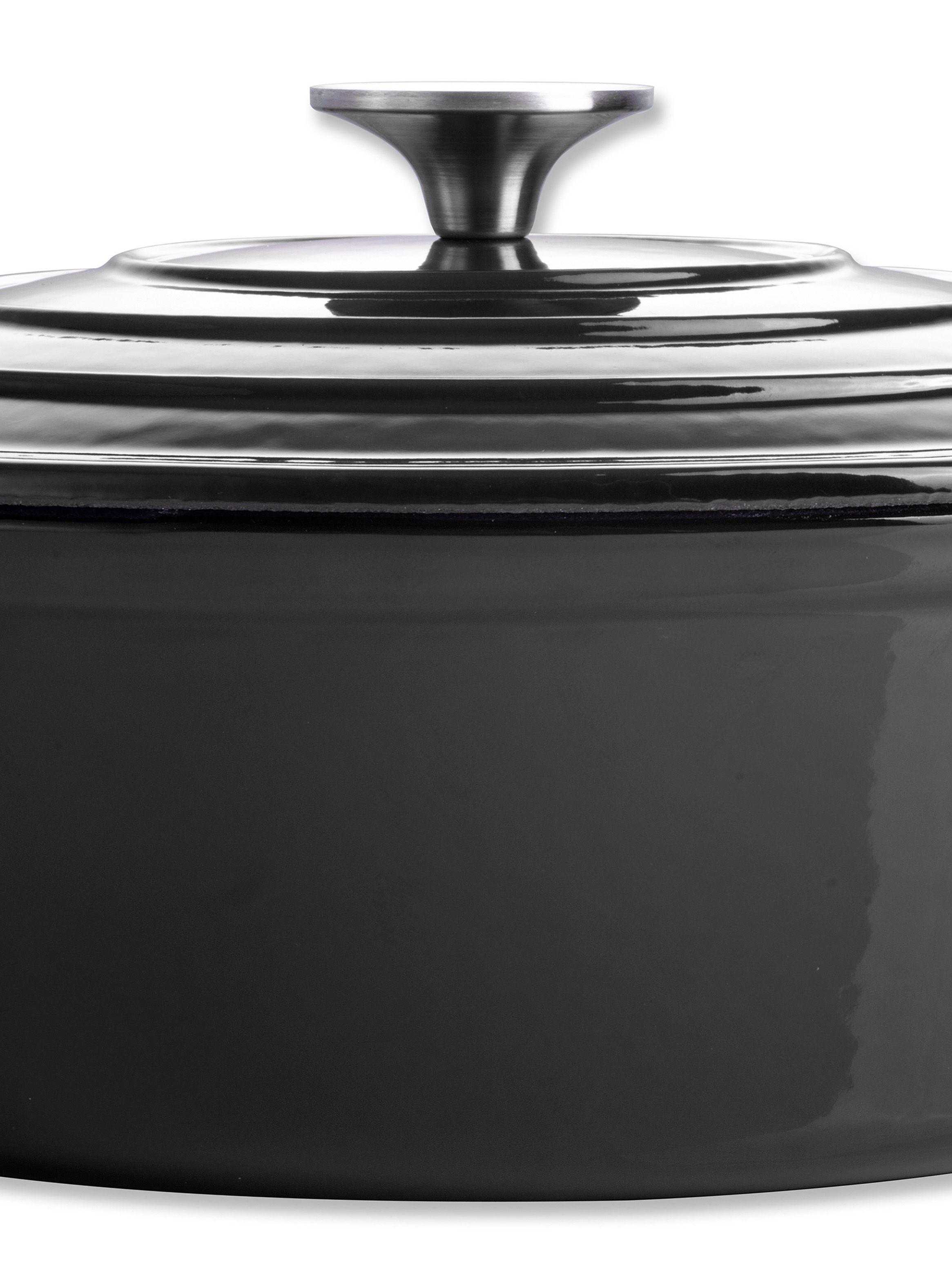 Olla Oval Ferro 28 cm Negro-2