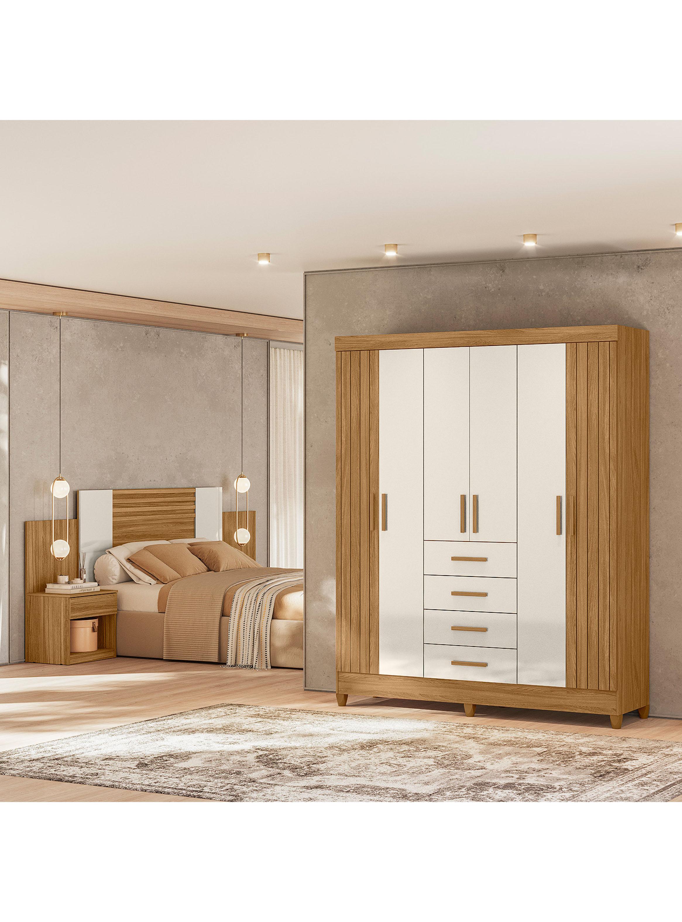 Clóset 6 Puertas 4 Cajones Aruba + Respaldo-2