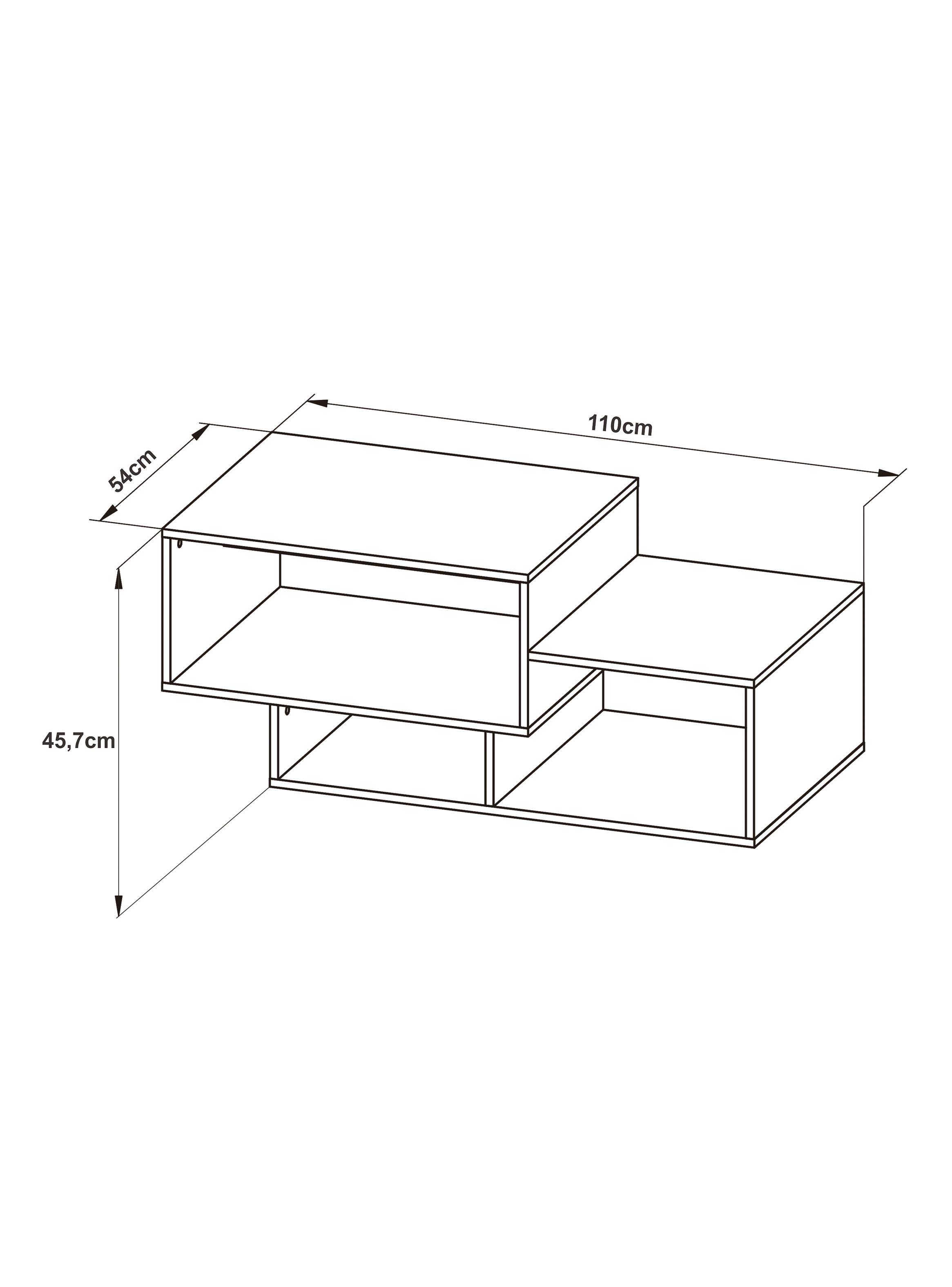 Mesa Tecnomobili de Centro Cubos Asimétrica-1