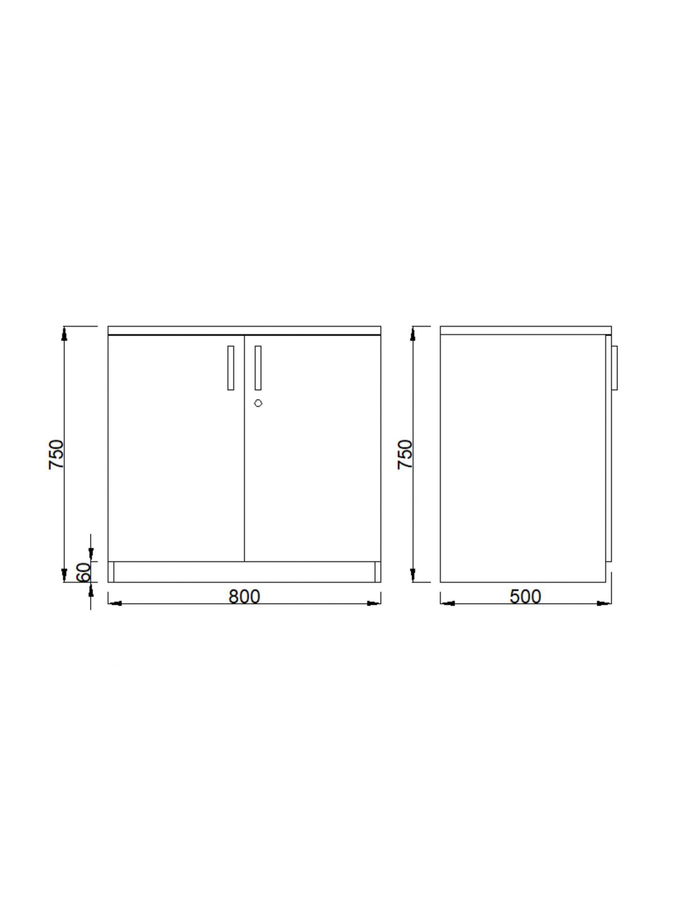 Gabinete Basflex Base 2P-1