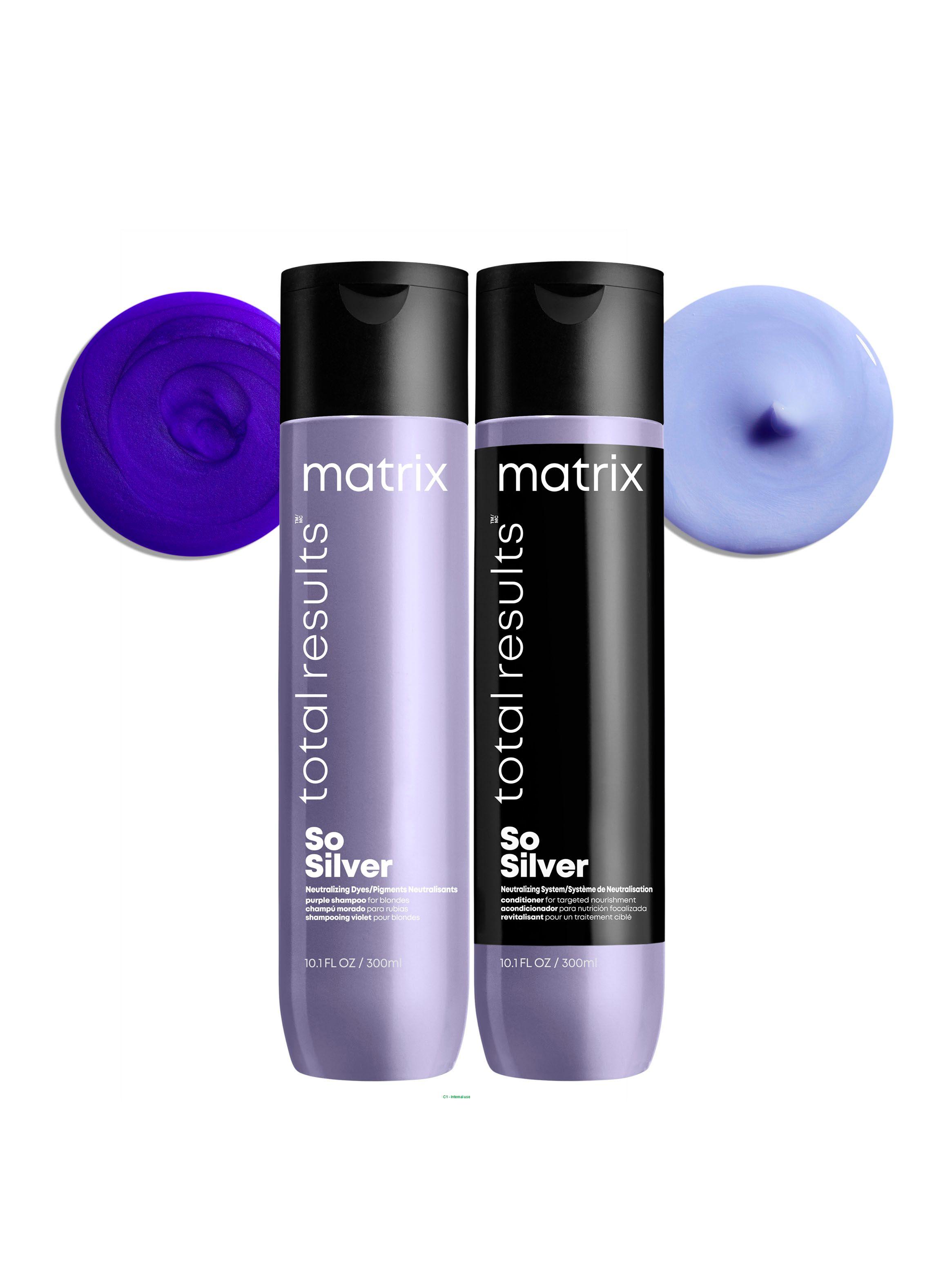Set Matizador Rubios-Grises So Silver Shampoo Violeta 300 ml + Acondicionador 300 ml-0