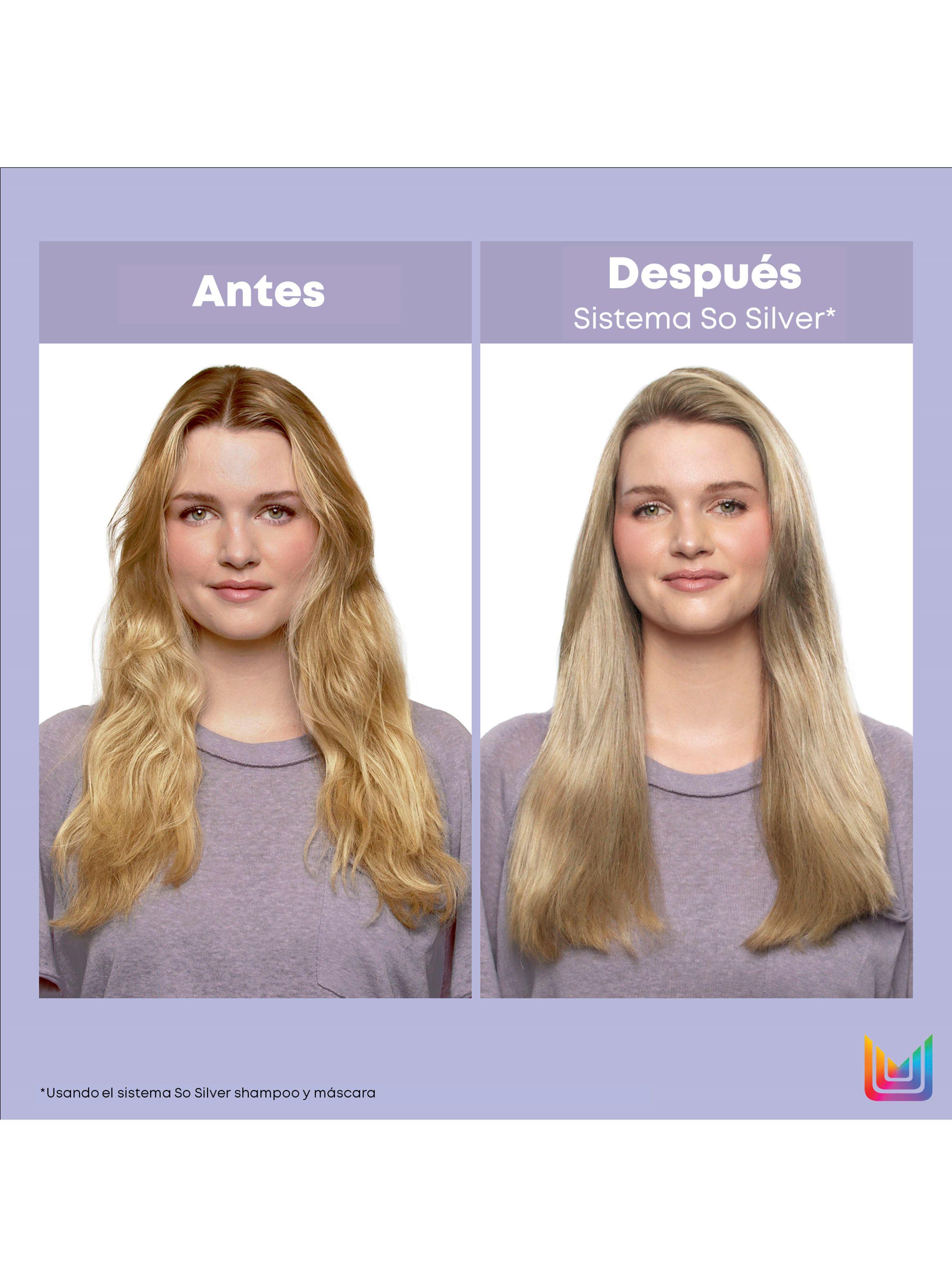 Set Matizador Rubios-Grises So Silver Shampoo Violeta 300 ml + Acondicionador 300 ml-5