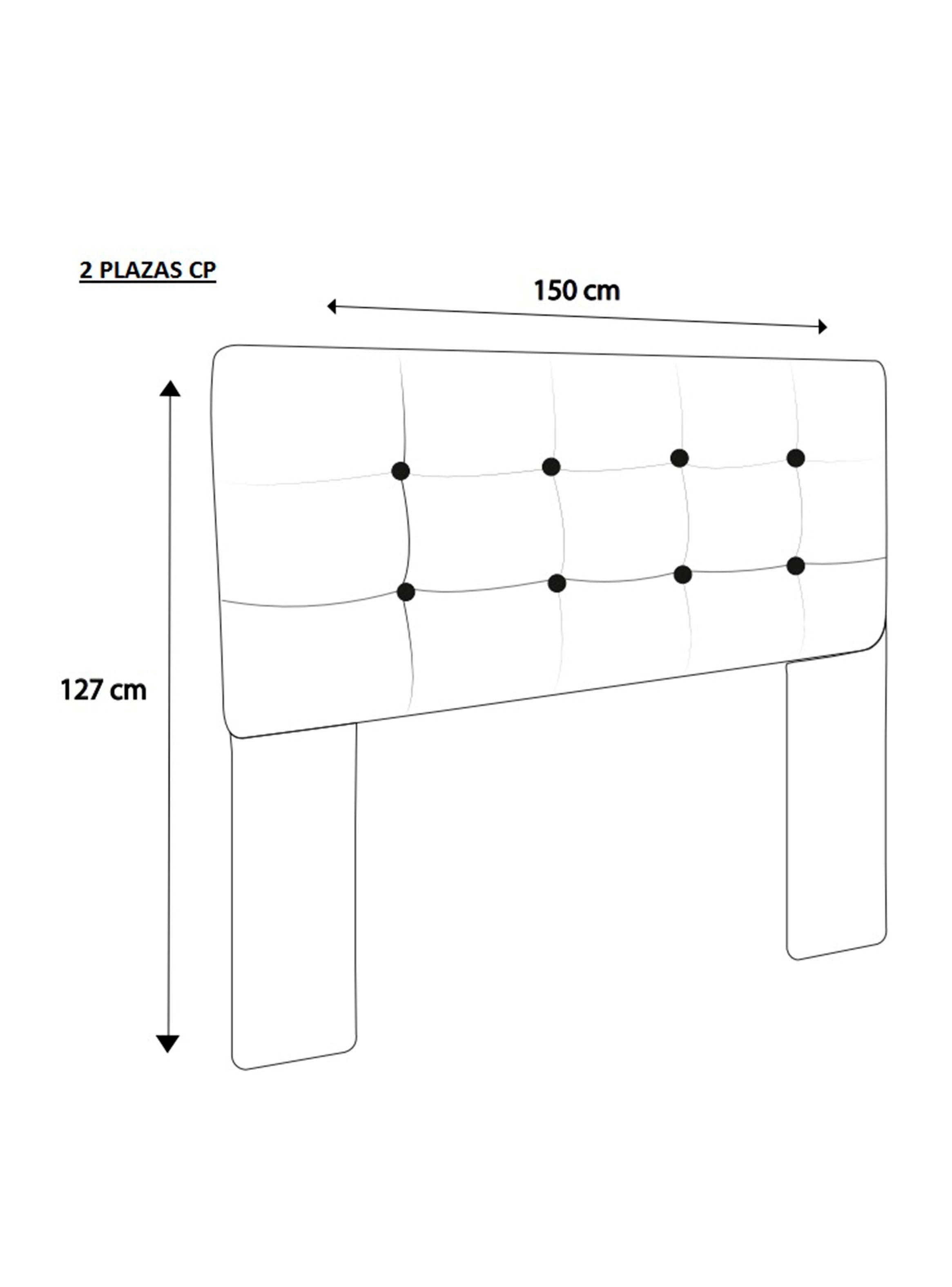 Respaldo Capitone 2 Plazas Alicante Patas Verde-1