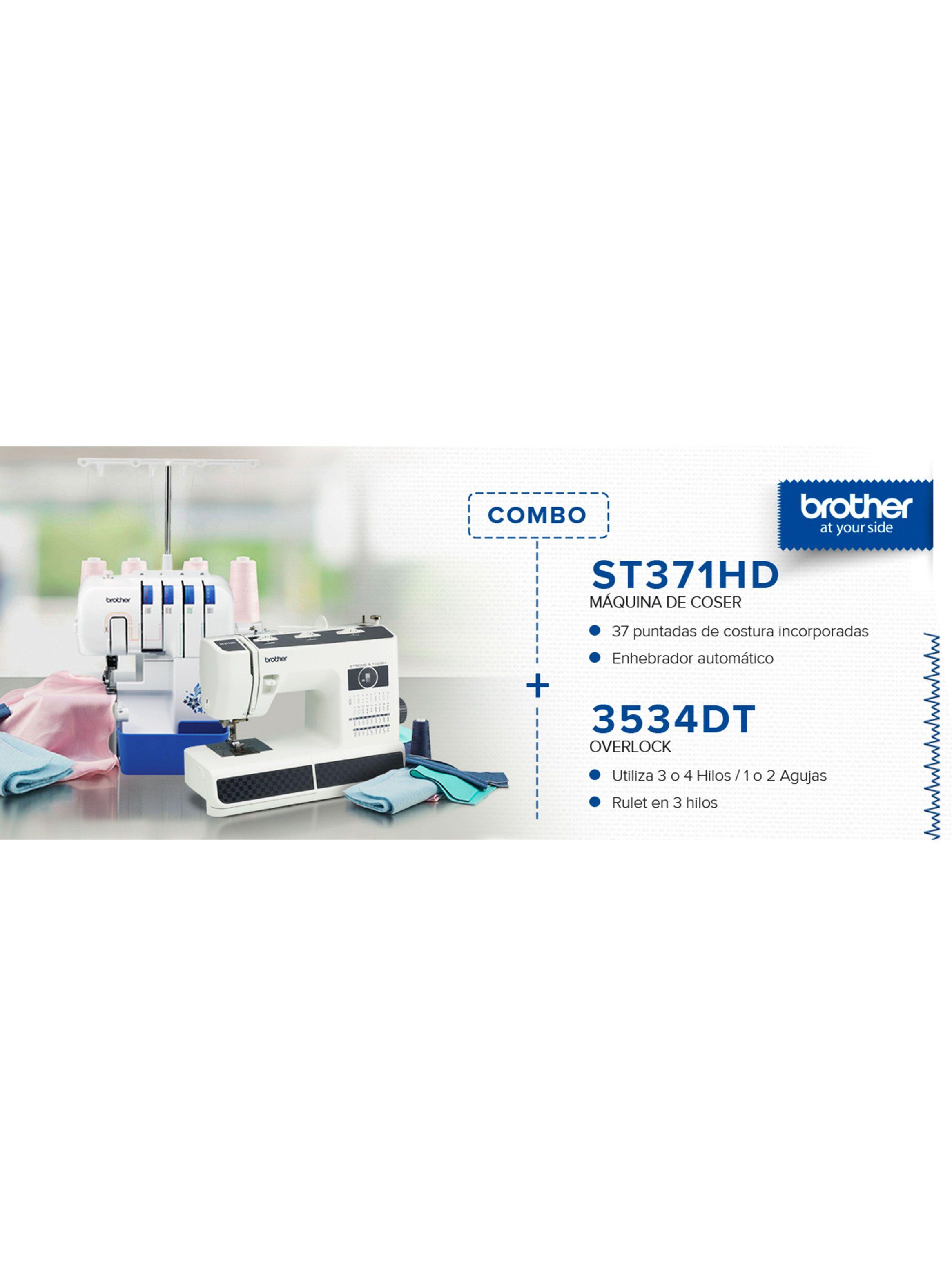 Combo Overlock 3534DT + Máquina de Coser ST371HD-9