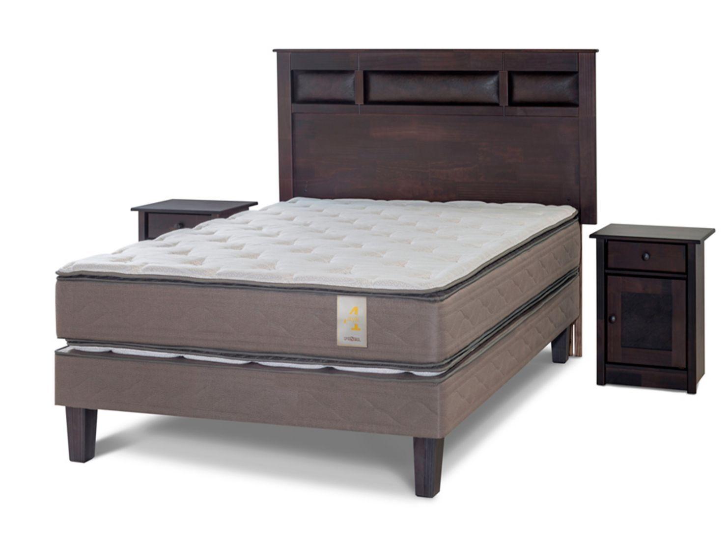 Cama Europea New Style 4 2 Plazas + Set Bilbao-0
