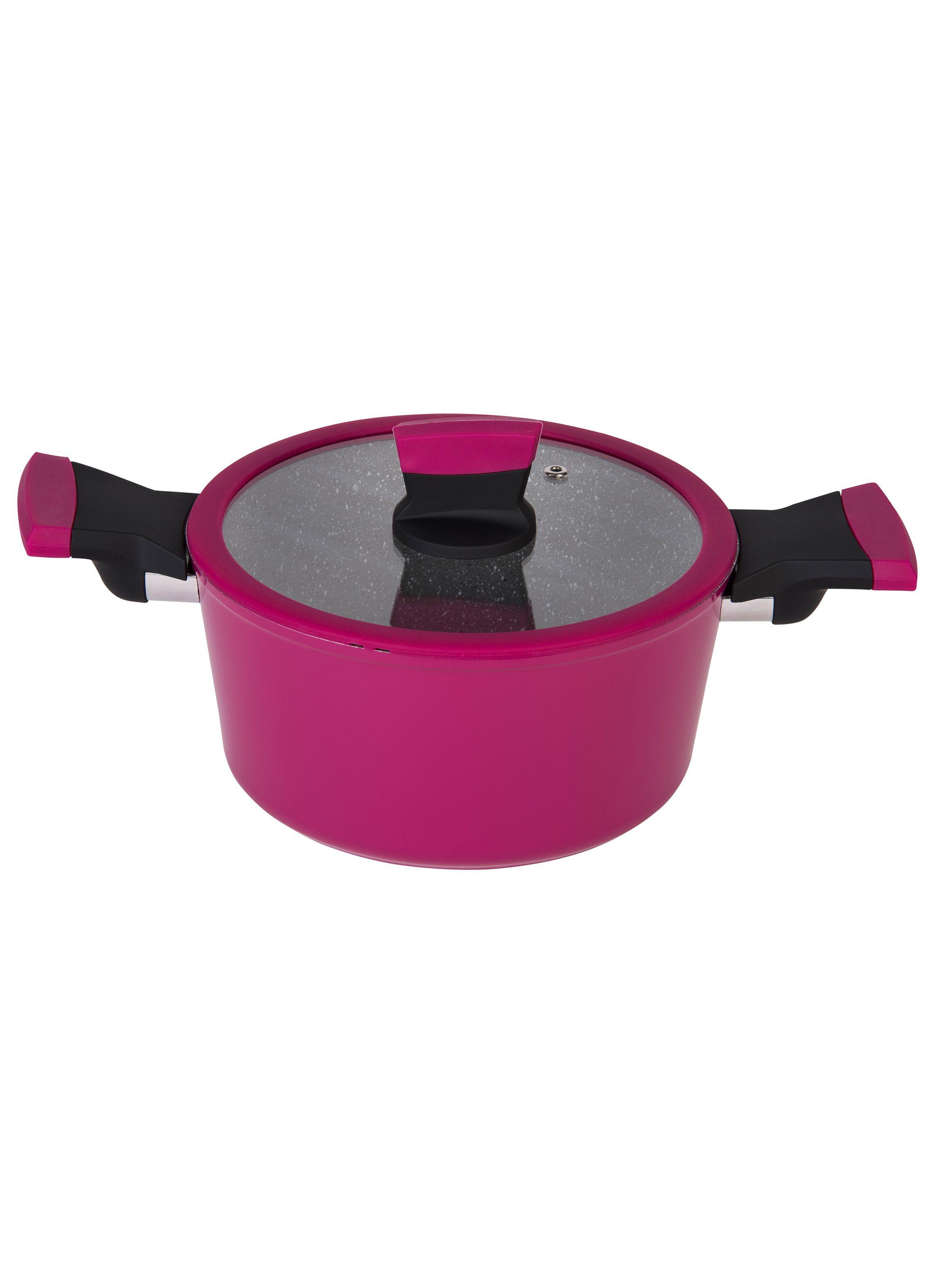 Olla Soho 24 cm con Tapa Cherry-0