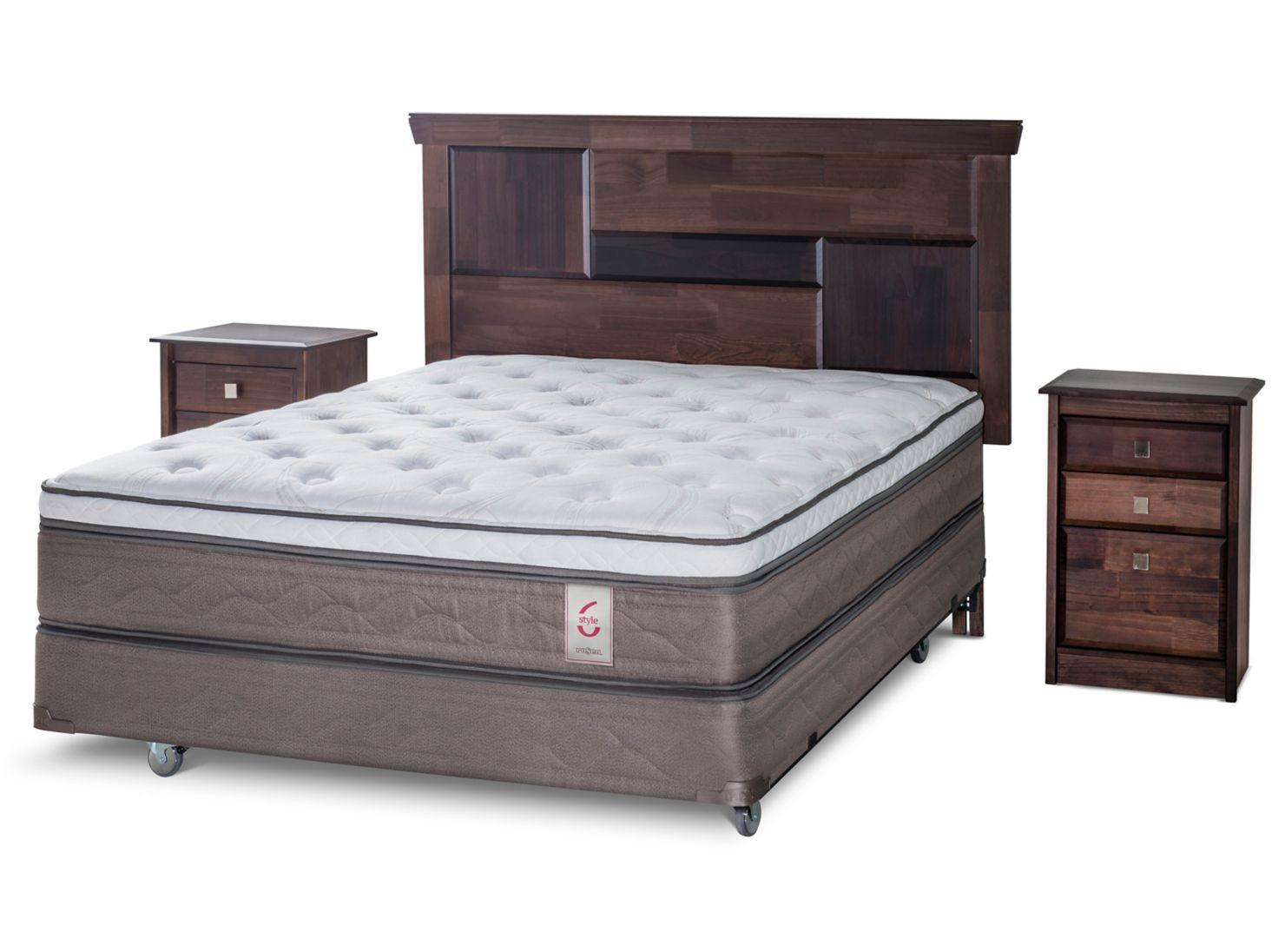 Box Spring New Style 6 2 Plazas + Set Doménico-0