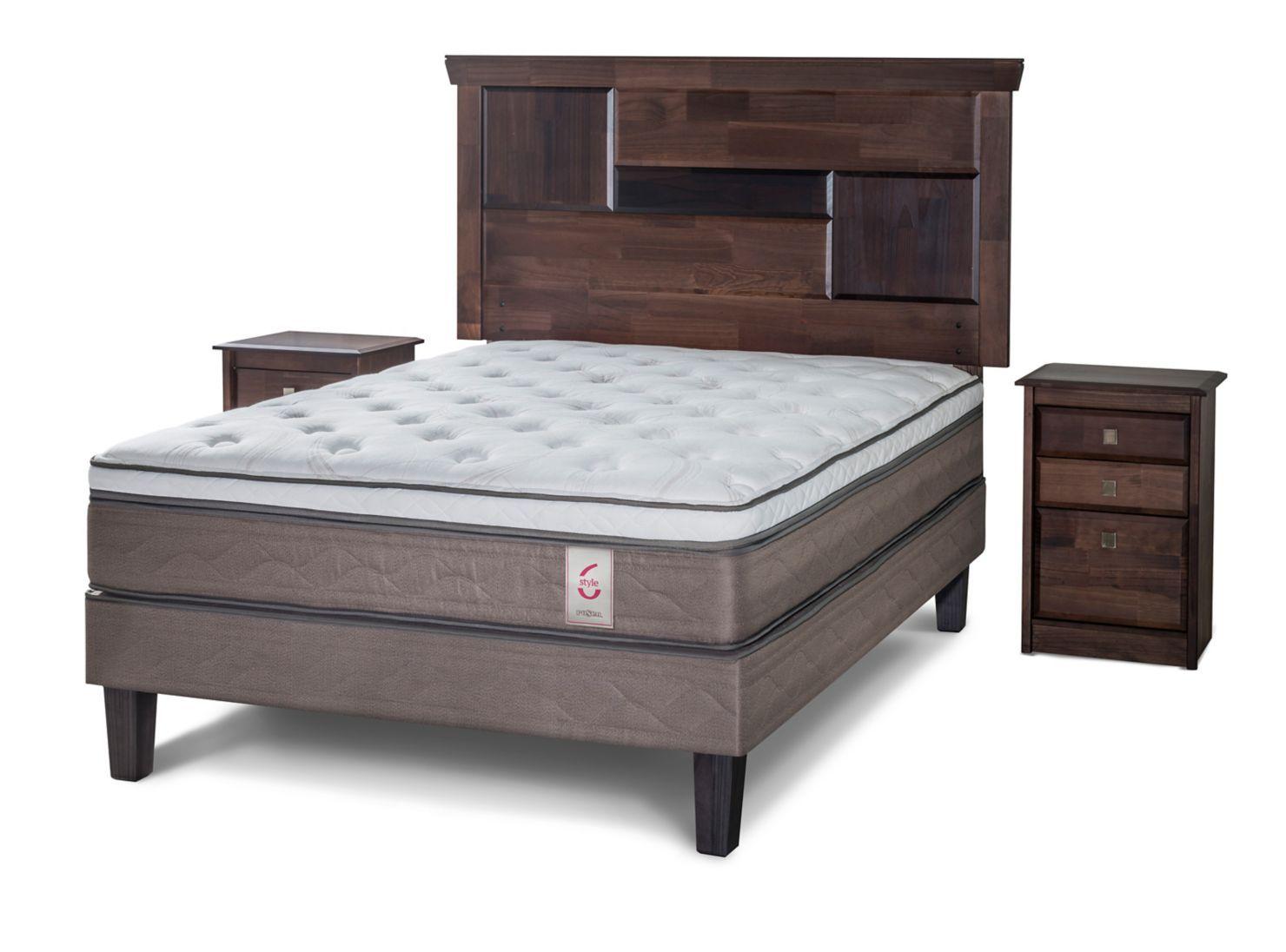 Cama Europea New Style 6 2 Plazas + Set Doménico-0