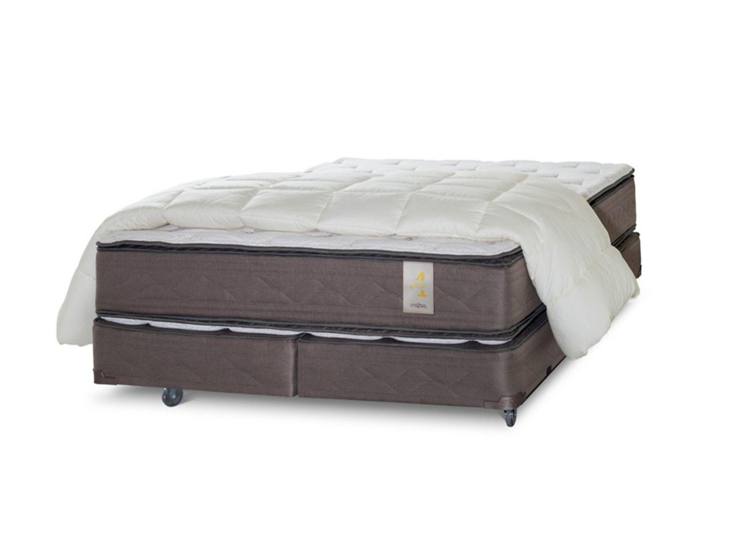 Box Spring New Style 4 2 Plazas BD + Plumón-0