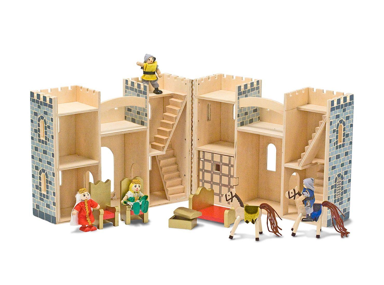 Melissa & Doug Castillo de Madera Gris Caramba-3