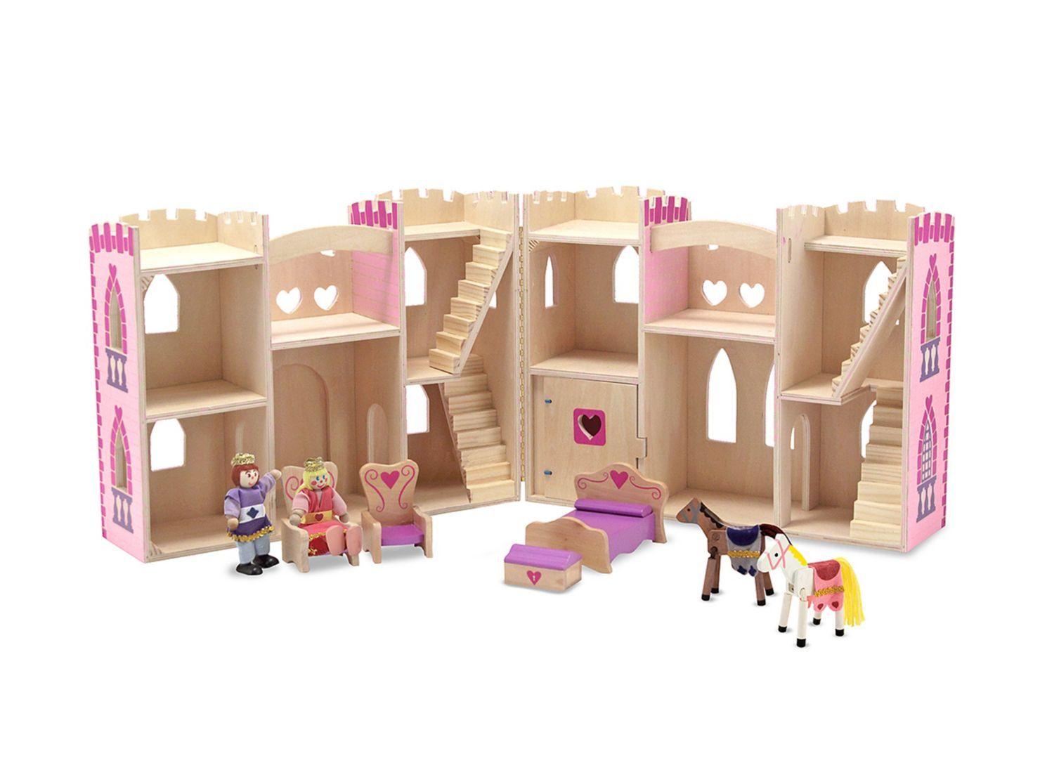 Melissa & Doug Castillo de Madera Rosado Caramba-4
