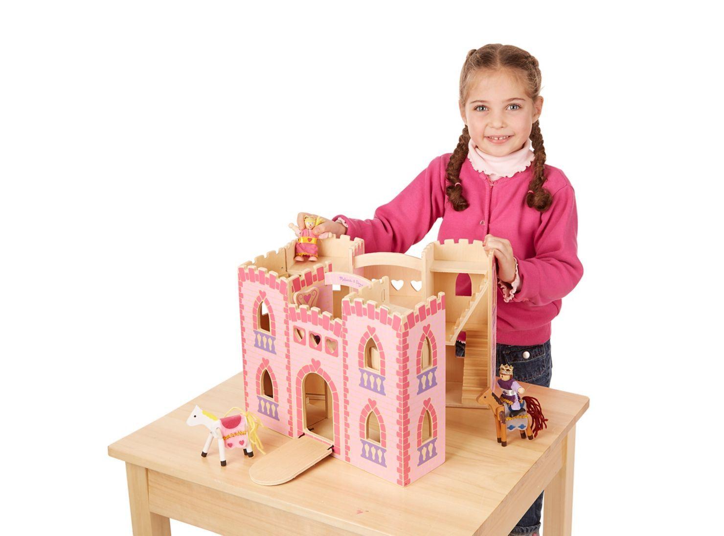 Melissa & Doug Castillo de Madera Rosado Caramba-5