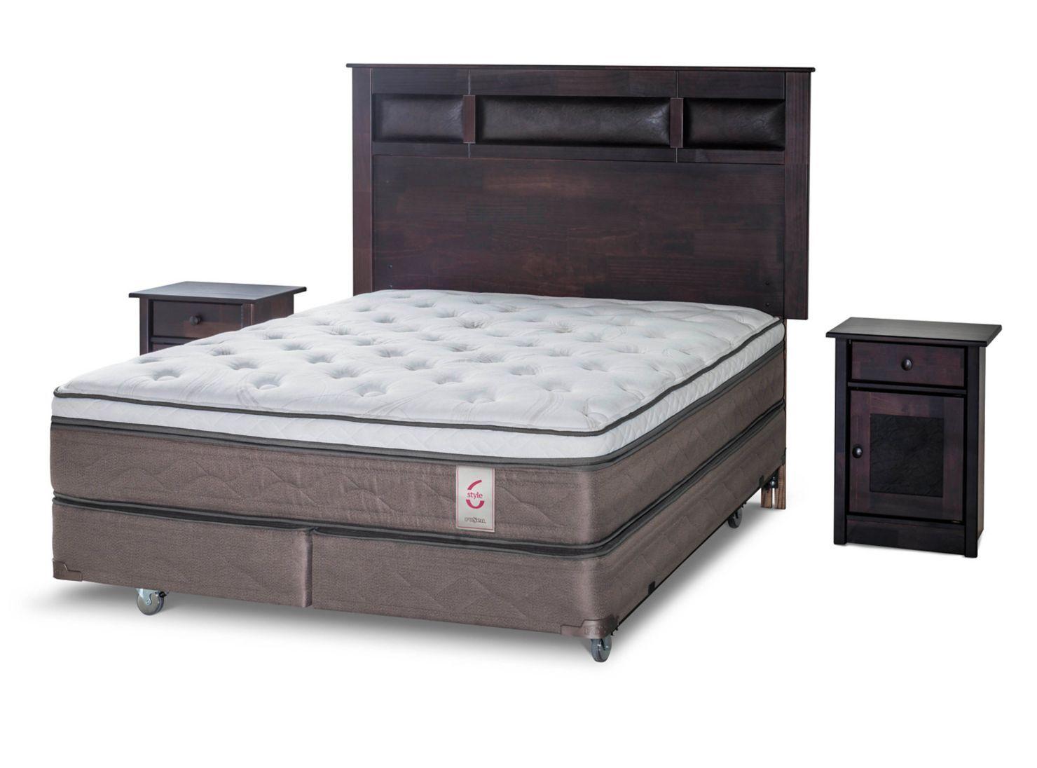 Box Spring New Style 6 2 Plazas BD + Set Bilbao-0