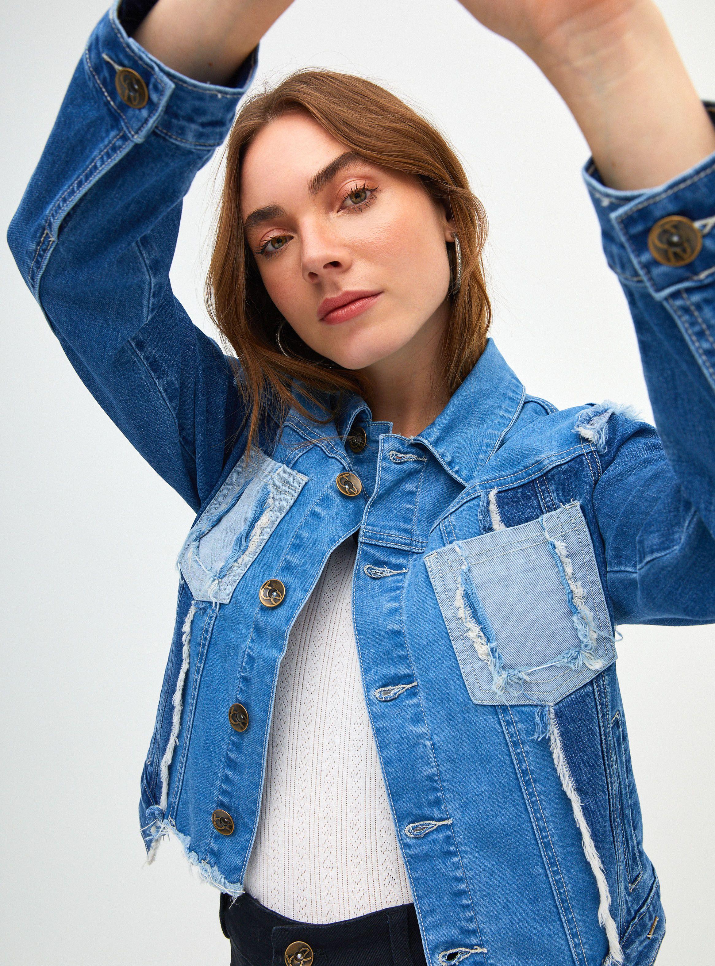 Chaqueta Bicolor Trucker Jacket-2