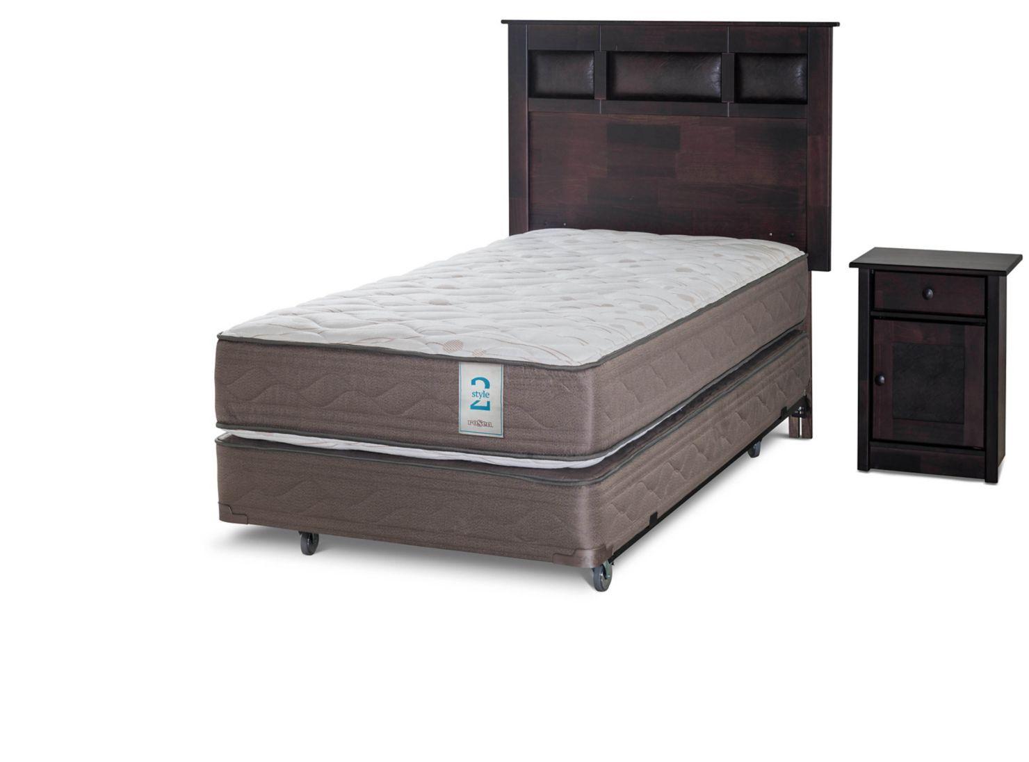 Box Spring New Style 2 1.5 Plazas + Set Bilbao-0