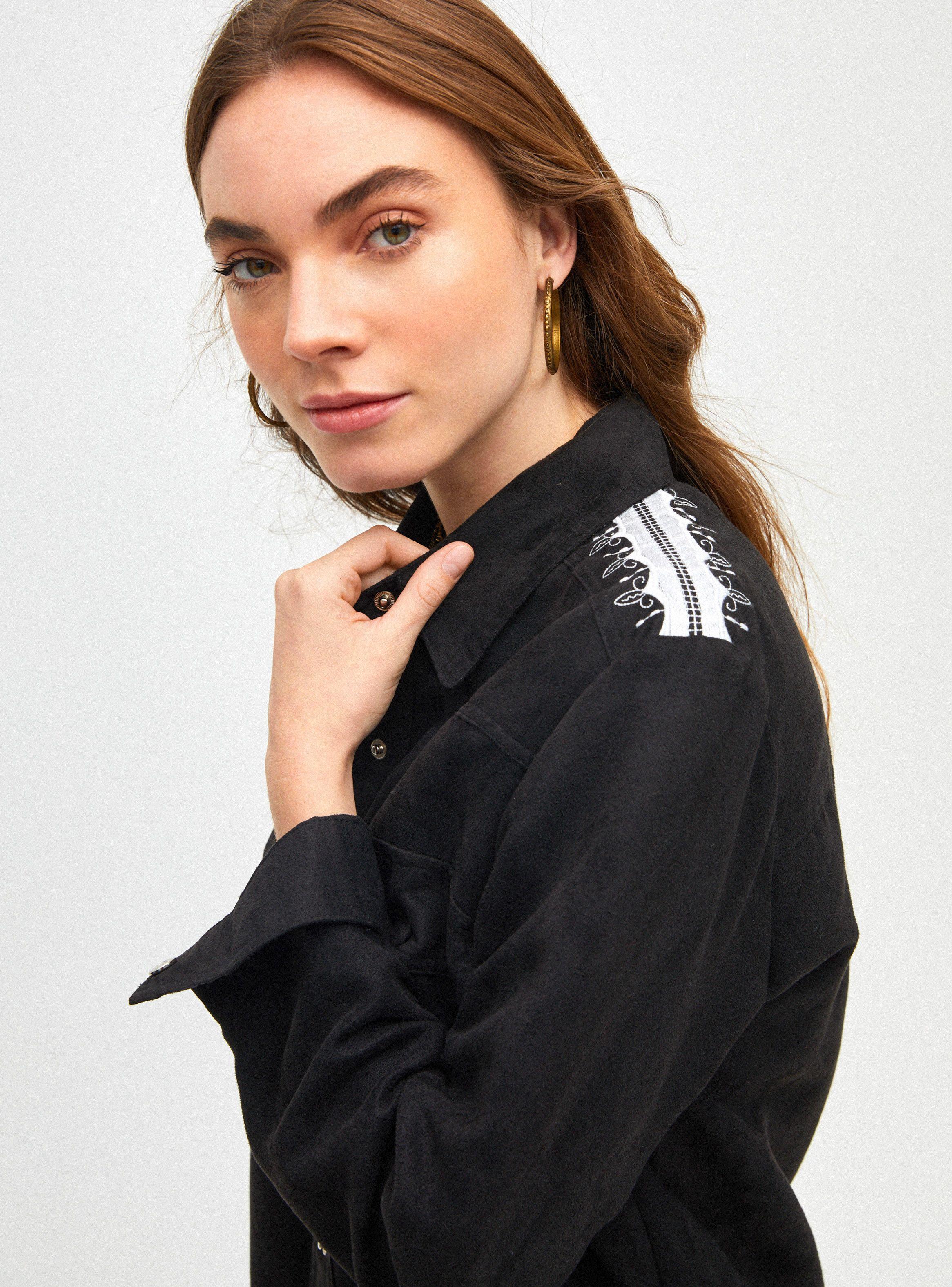 Chaqueta Sobrecamisa Bordados-2