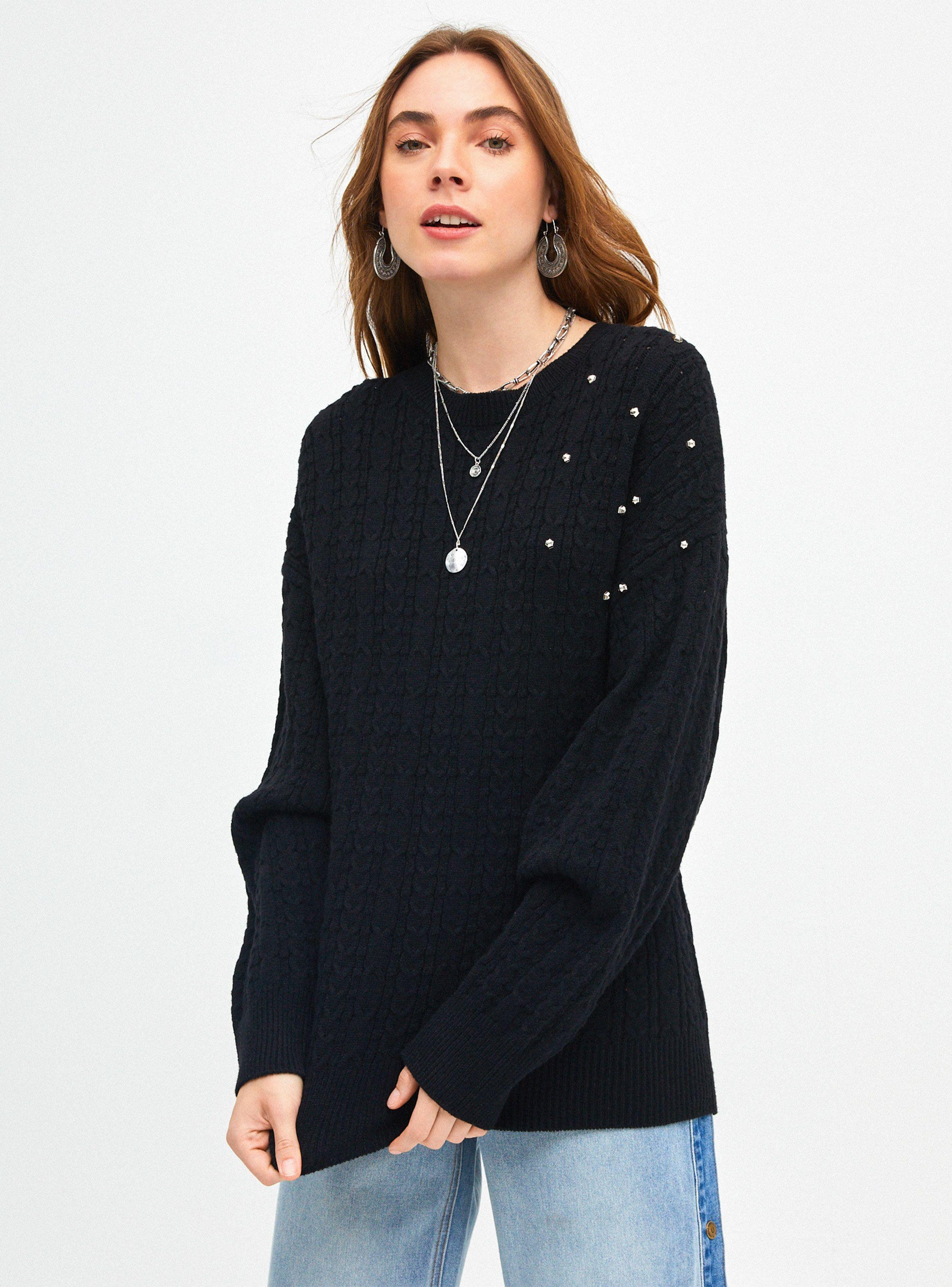 Sweater Aplicación de Tachas-0