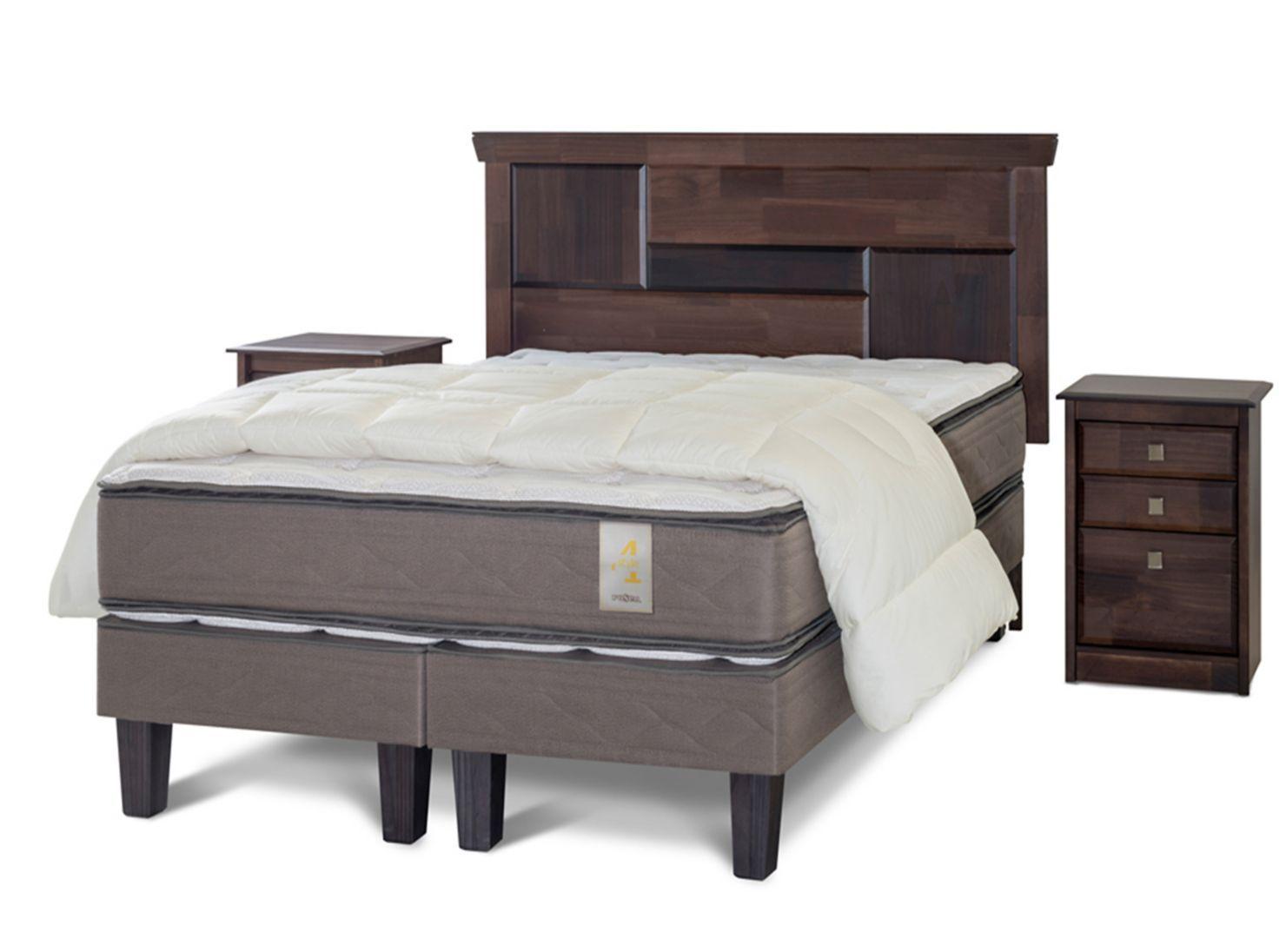 Cama Europea New Style 4 King + Set Doménico + Plumón-0