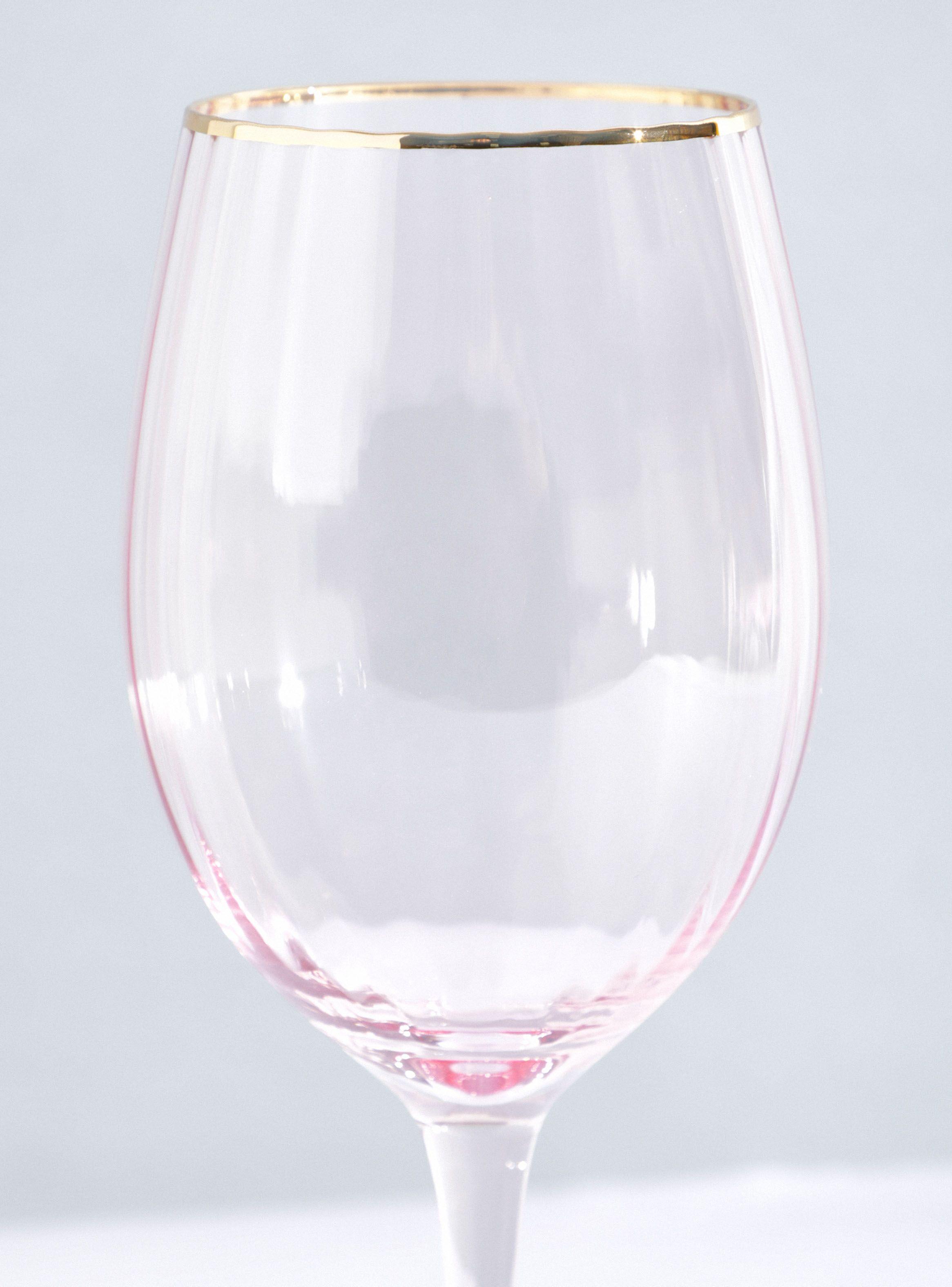 Set 4 Copas Vino Rose Gold-2
