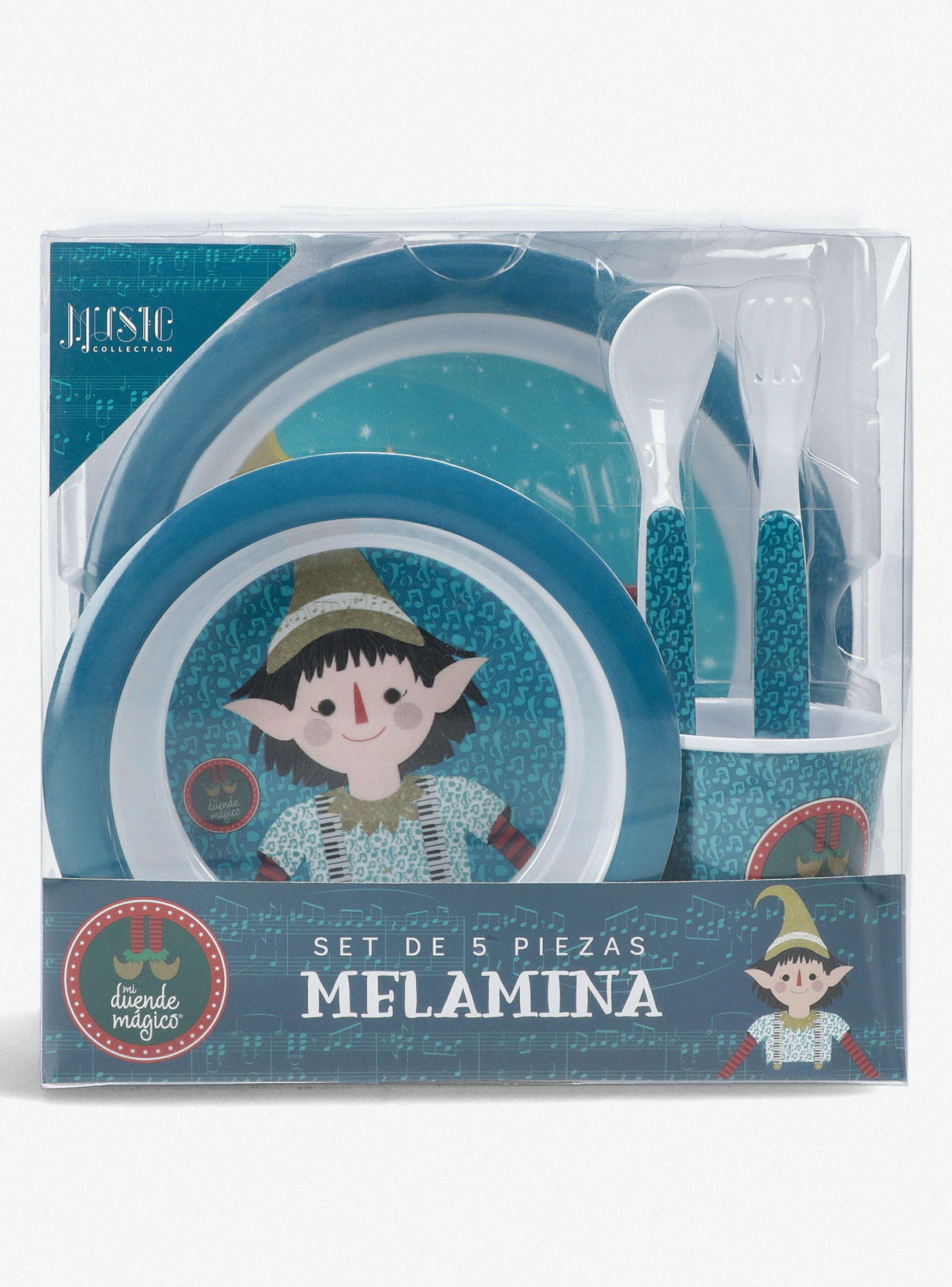 Set Platos Melamina 5 Piezas Mi Duende Mágico-0