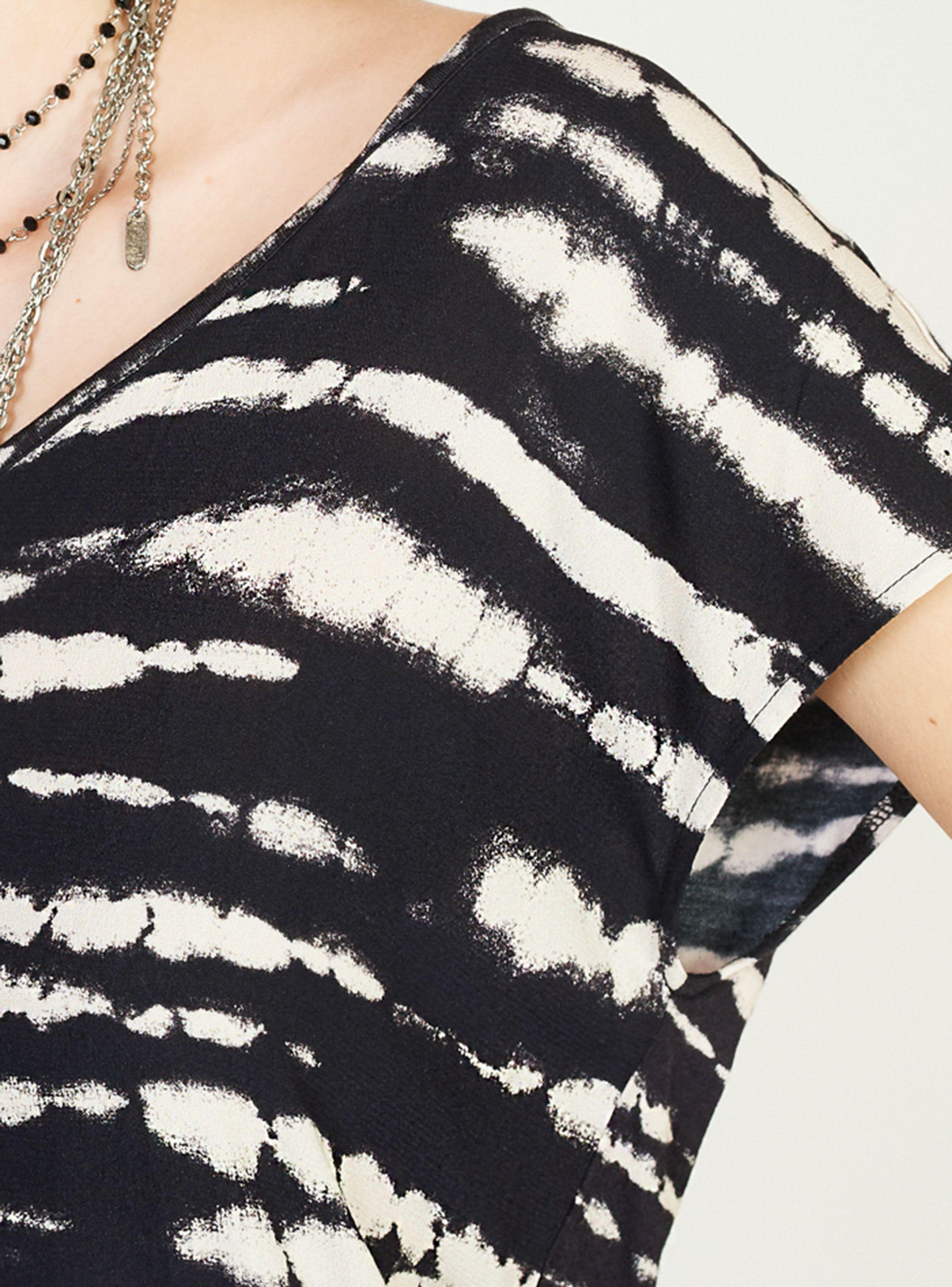 Polera Cuello V Print Teñida Tie Dye Umbrale Woman-2