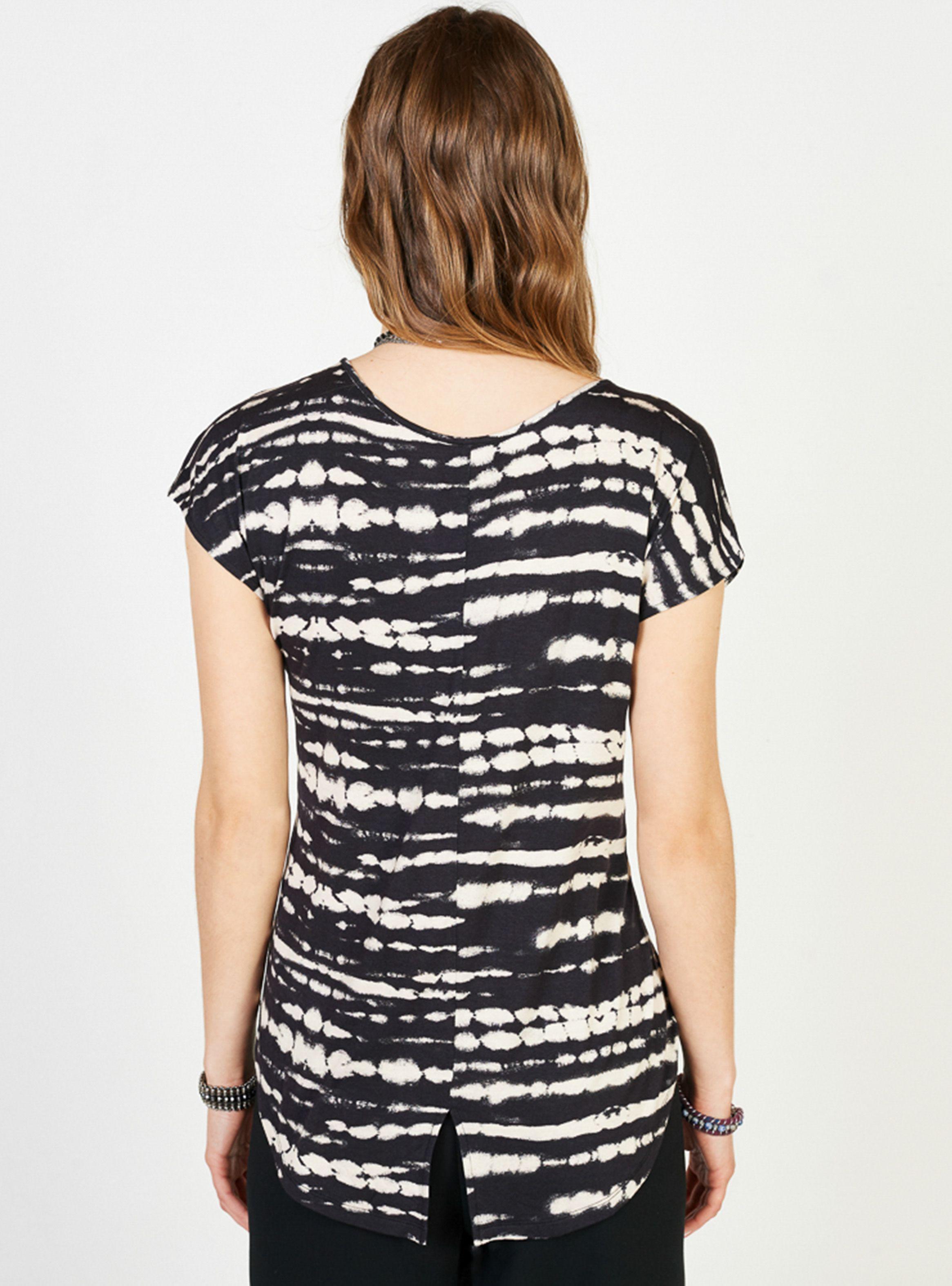 Polera Cuello V Print Teñida Tie Dye Umbrale Woman-1