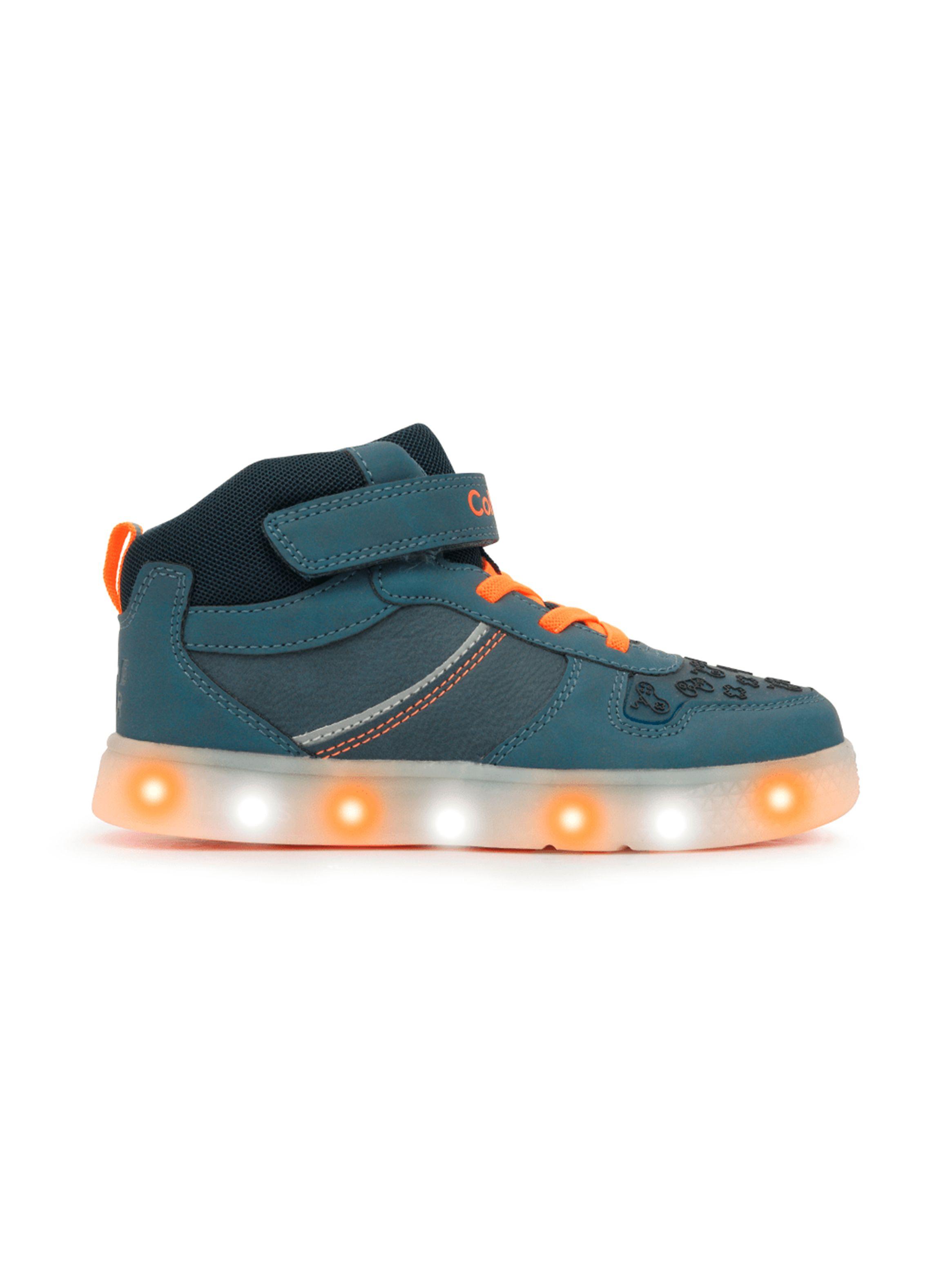 Zapatilla Urbana  Luces Gamer Velcro Elástico Niño-0