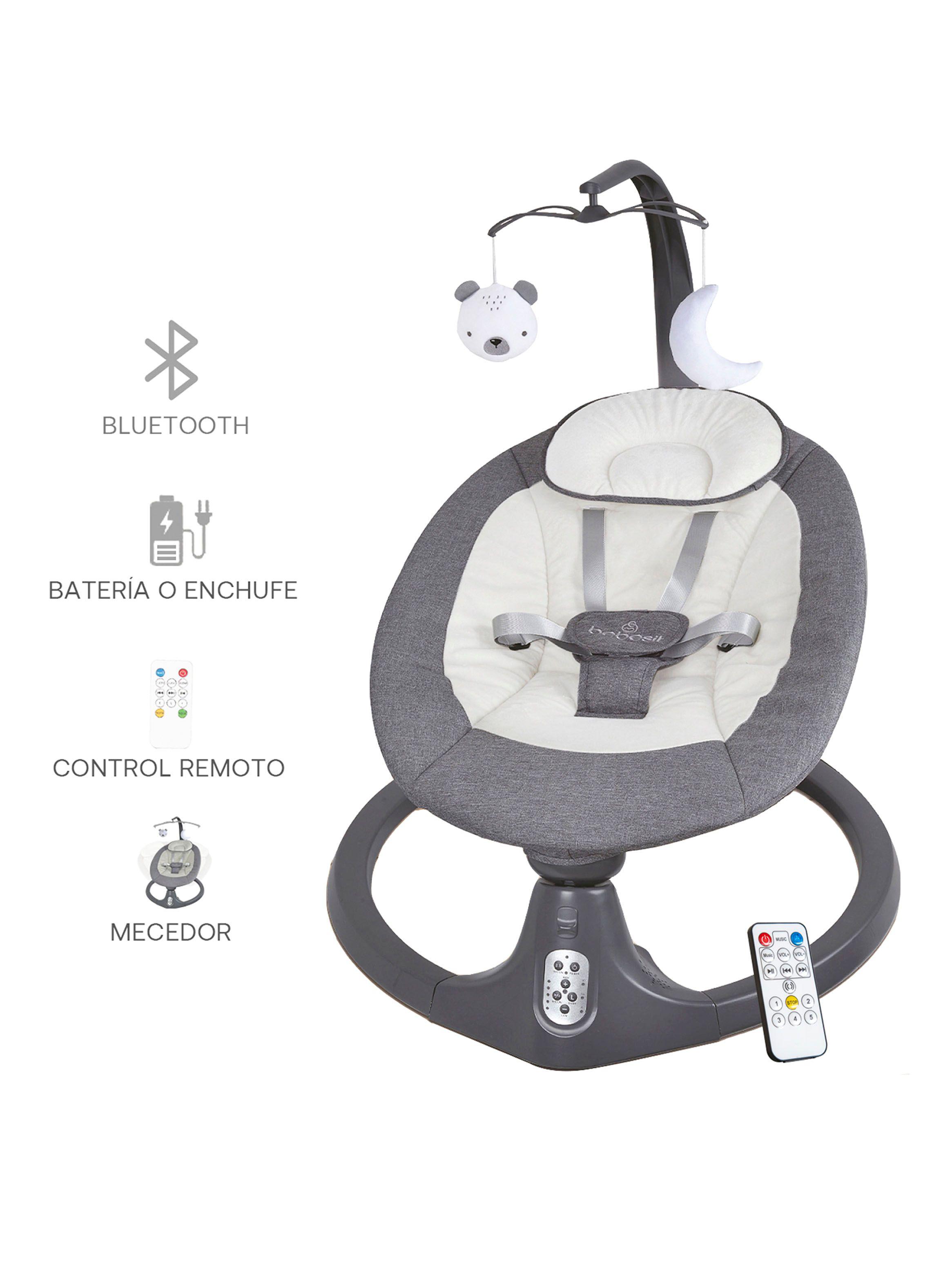 Silla Nido Bouncer Mecedora Baby Swing Gris Bebesit-4