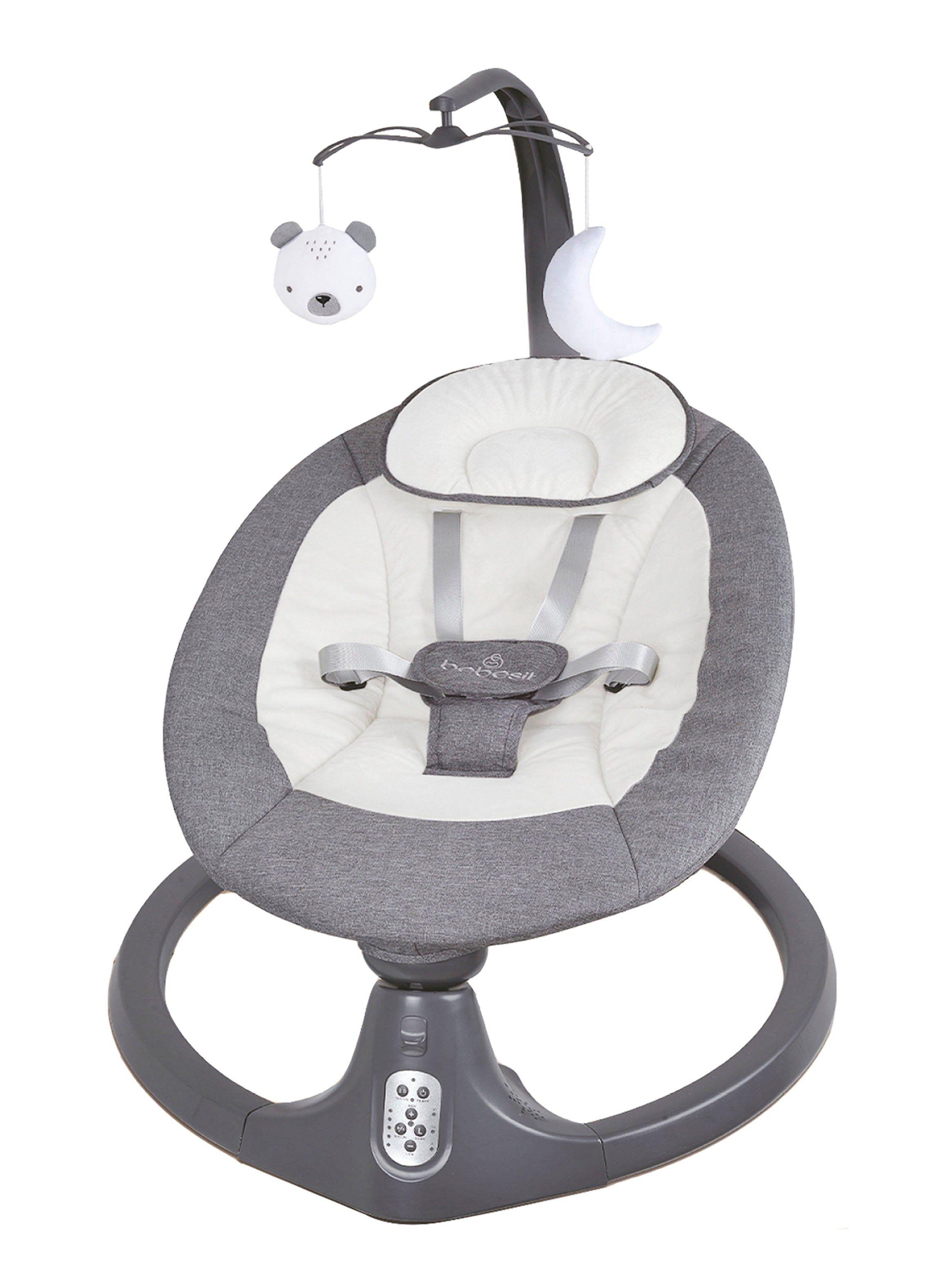 Silla Nido Bouncer Mecedora Baby Swing Gris Bebesit-0