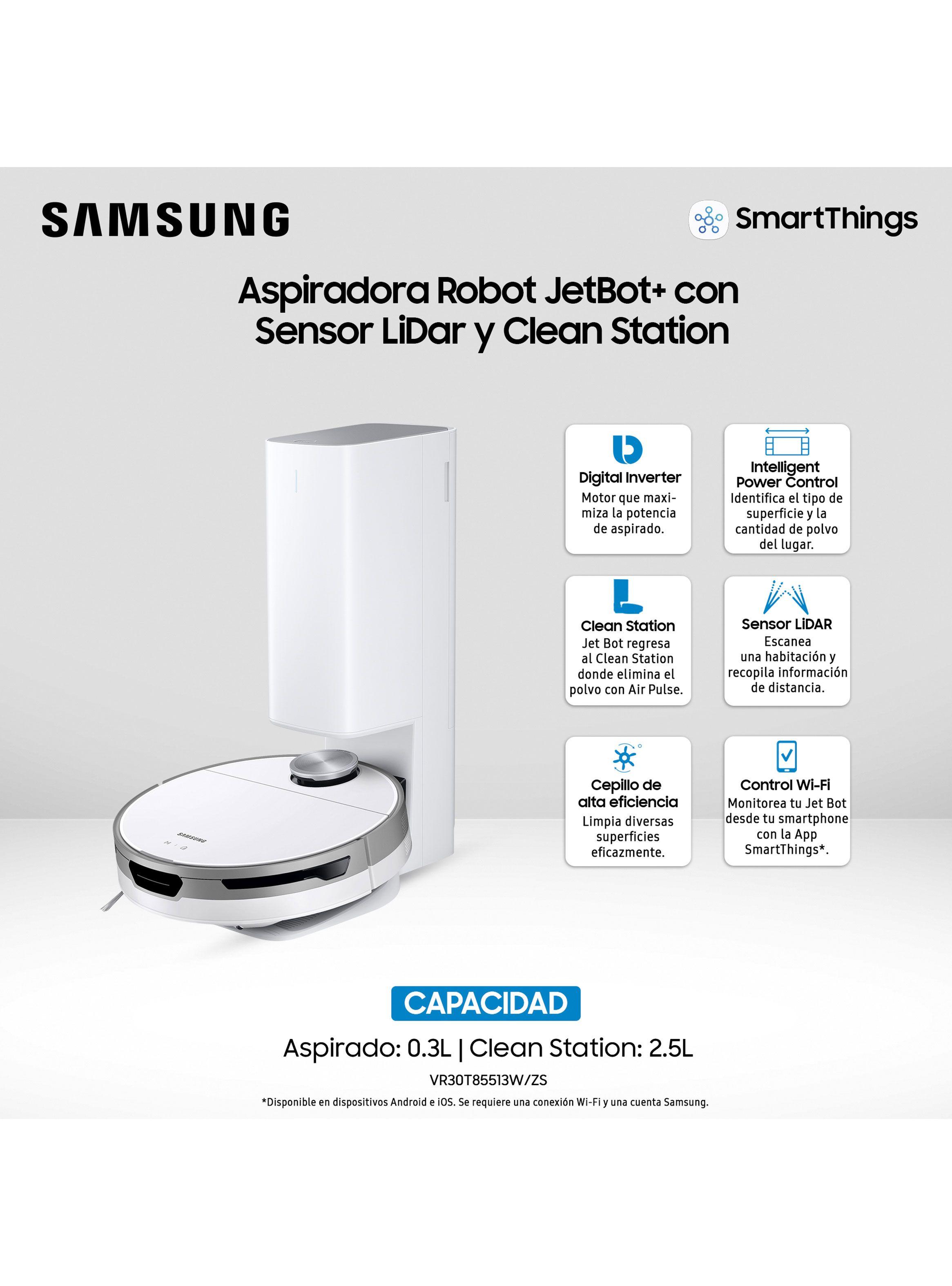Aspiradora Robot JetBot+ con Sensor LiDar y Clean Station-2