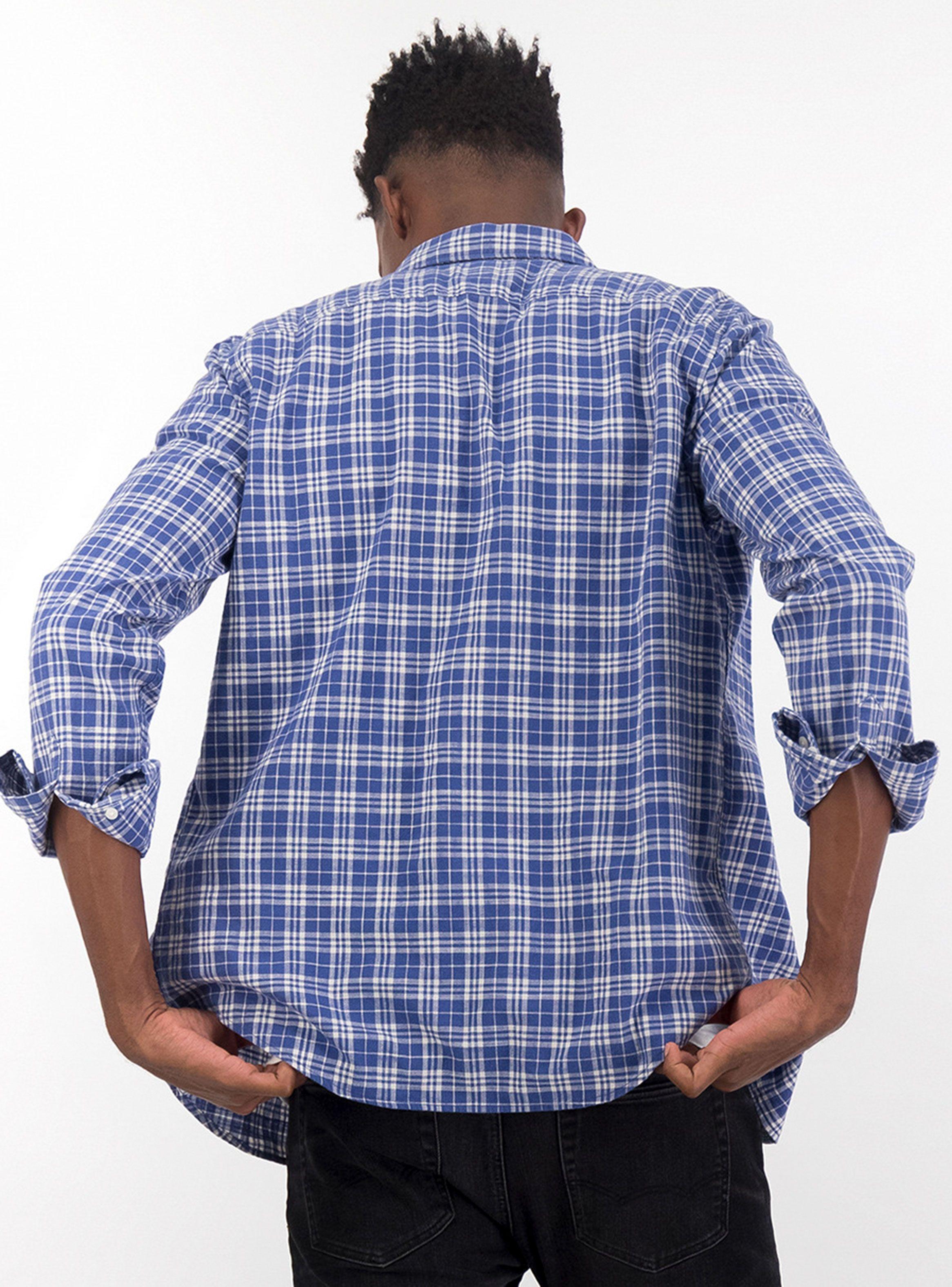 Camisa American Eagle Manga Larga Slim Fit Oxford 2147-1