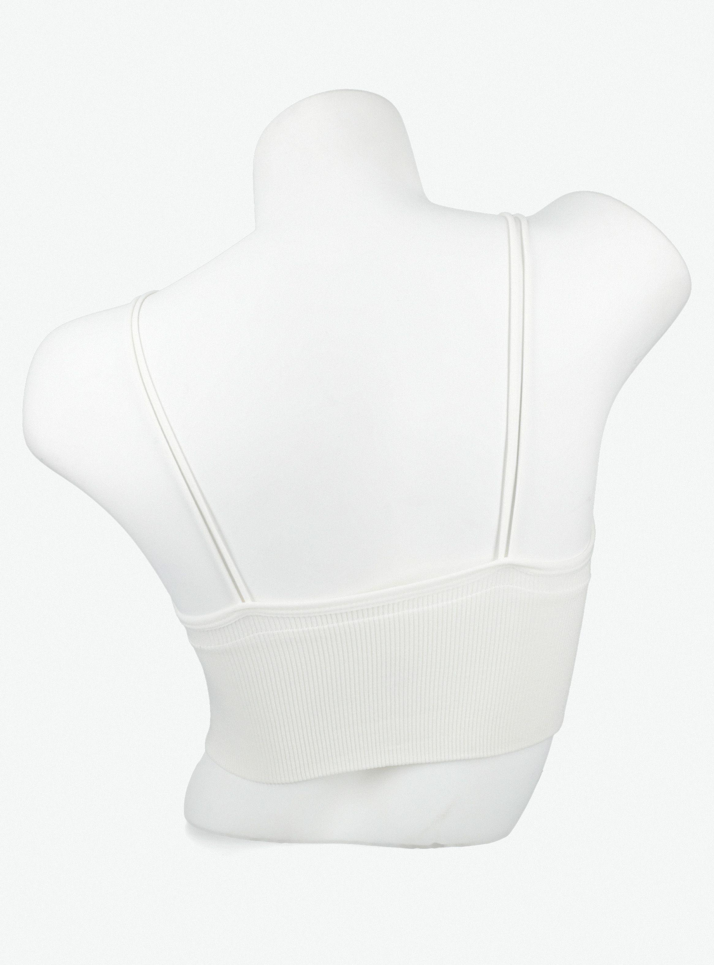 Bralette Top con Tirantes Finos Sólido-1