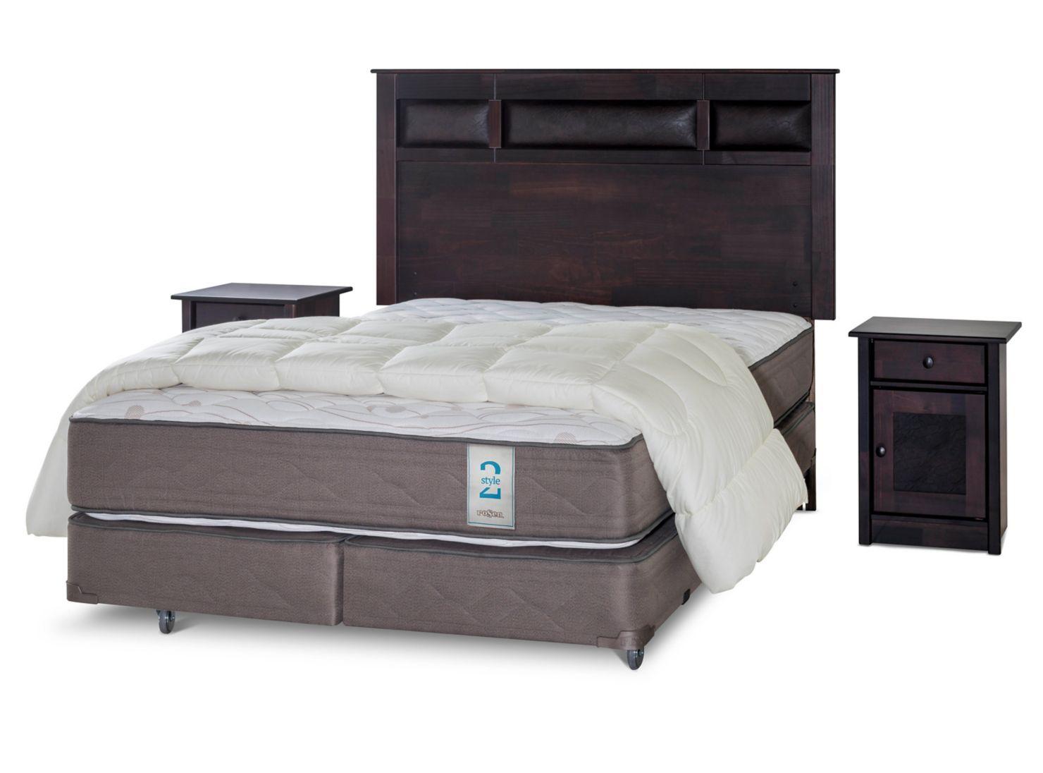 Box Spring New Style 2 King + Set Bilbao + Plumón-0