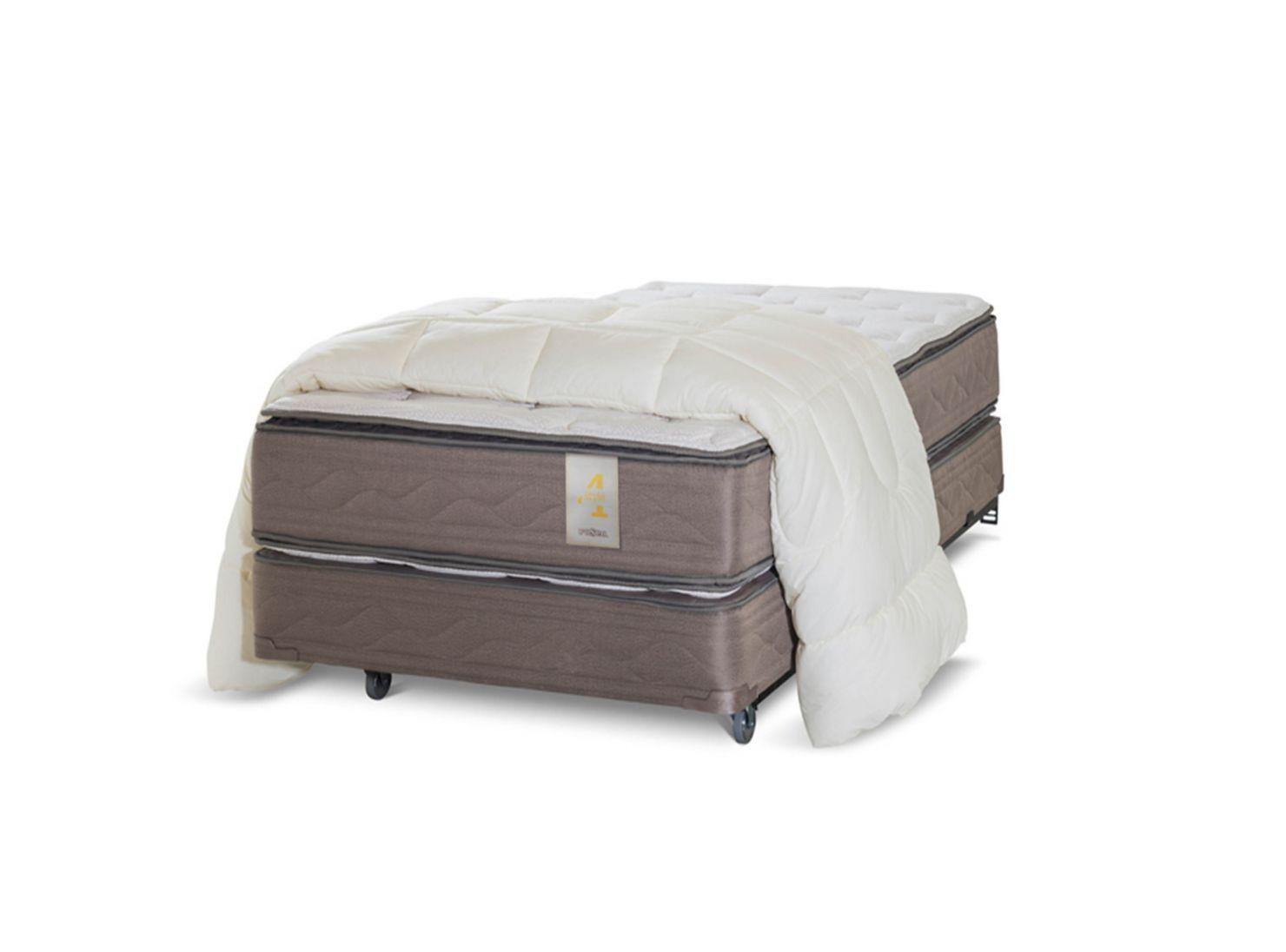 Box Spring New Style 4 1.5 Plazas + Plumón-0