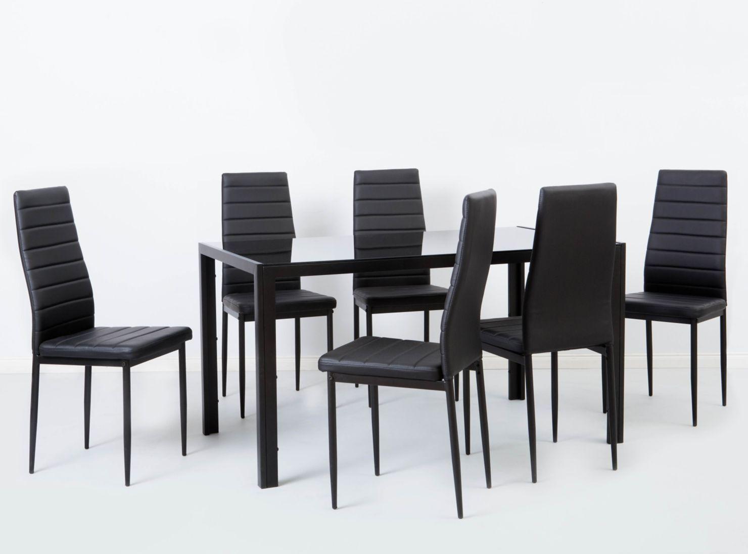 Juego de Comedor Black + 6 Sillas-7