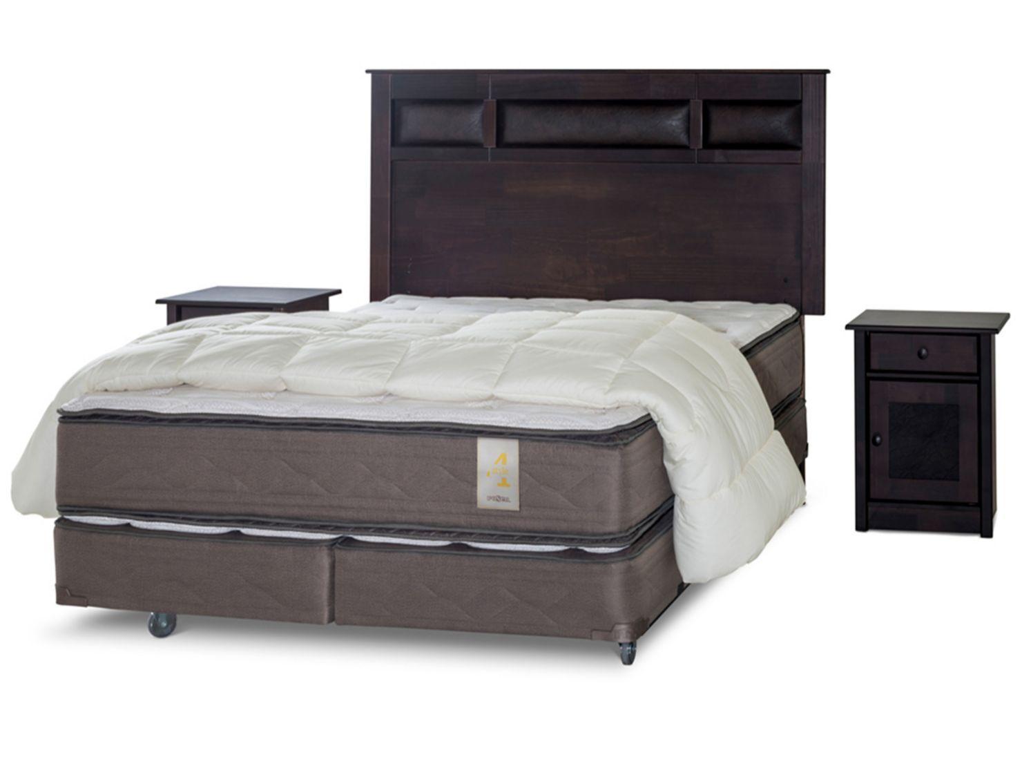 Box Spring New Style 4 King + Set Bilbao + Plumón-0