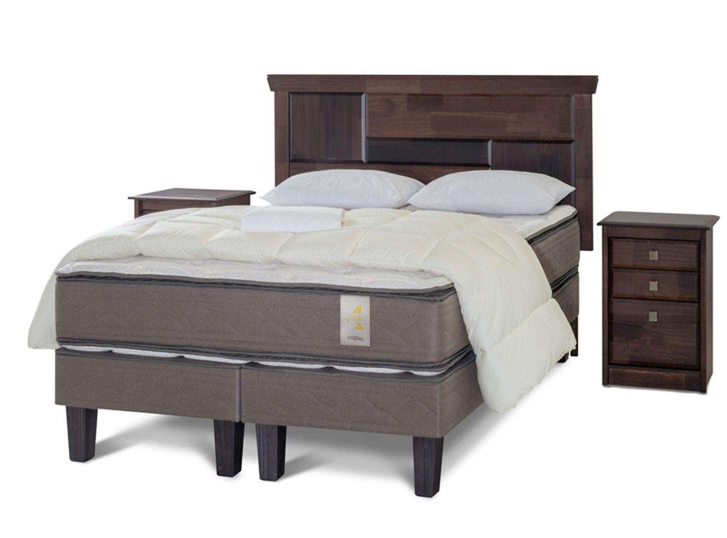 Cama Europea New Style 4 King + Set Doménico + Set Textil-0